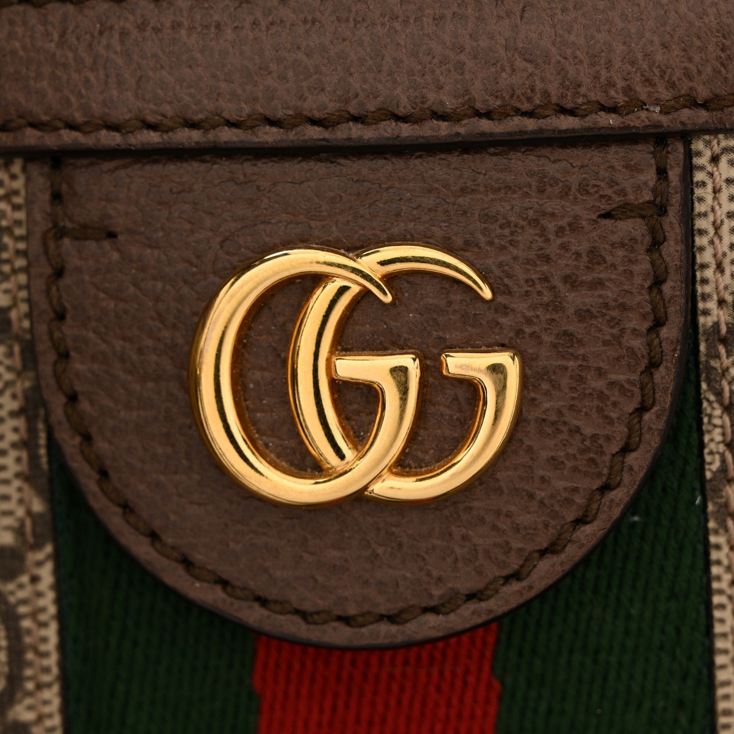 GG Supreme Monogram Medium Ophidia Shopping Tote Brown