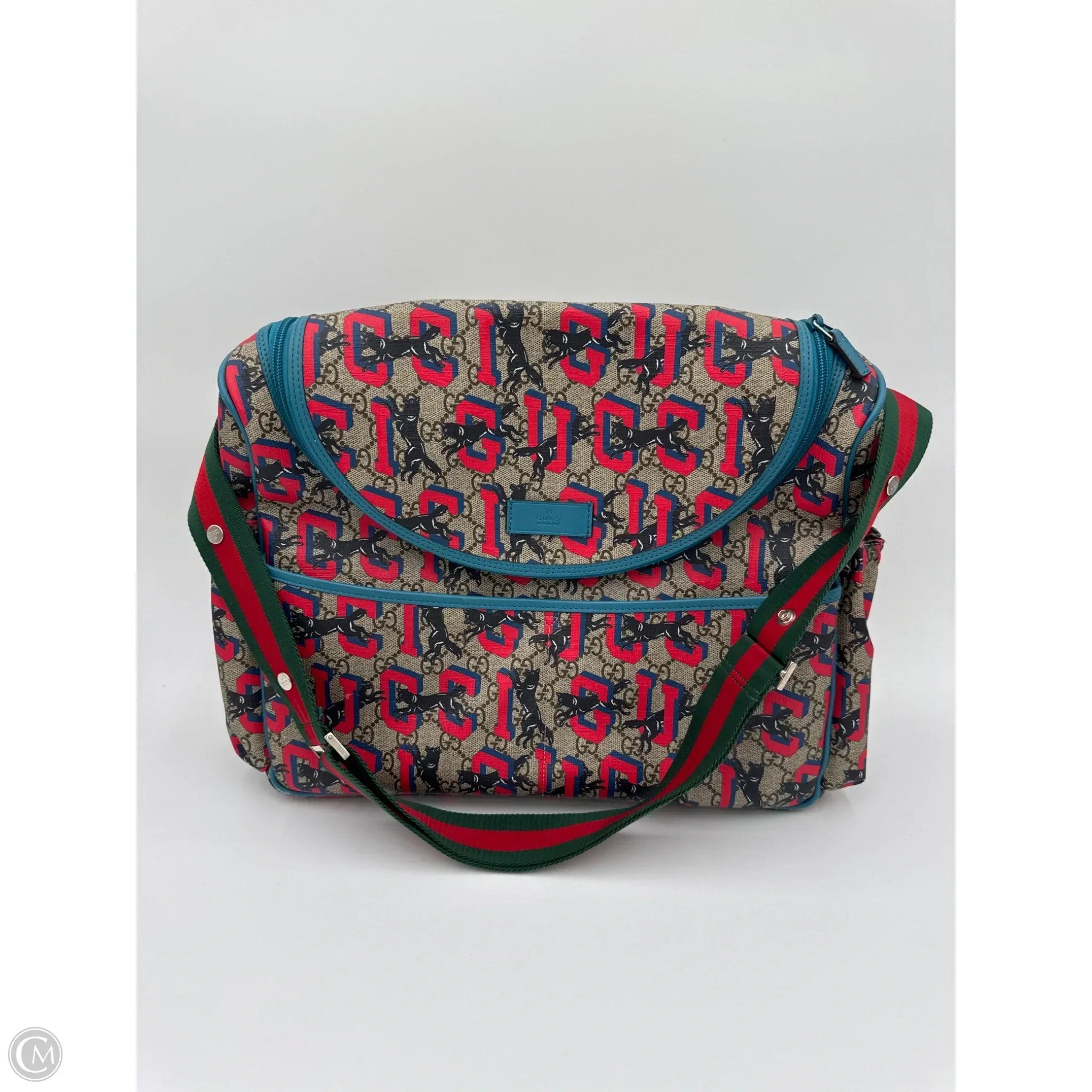 Diaper Bag Luxury Designer By Gucci, Size: Large