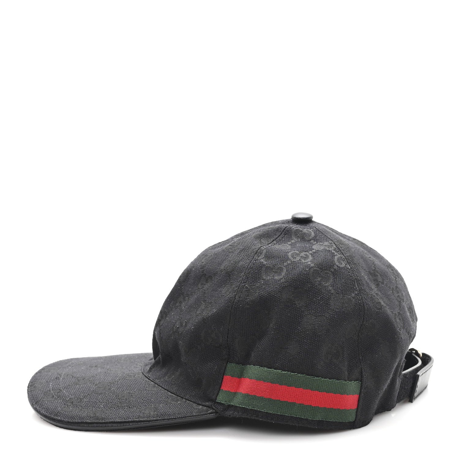 Monogram Web Baseball Hat L Black