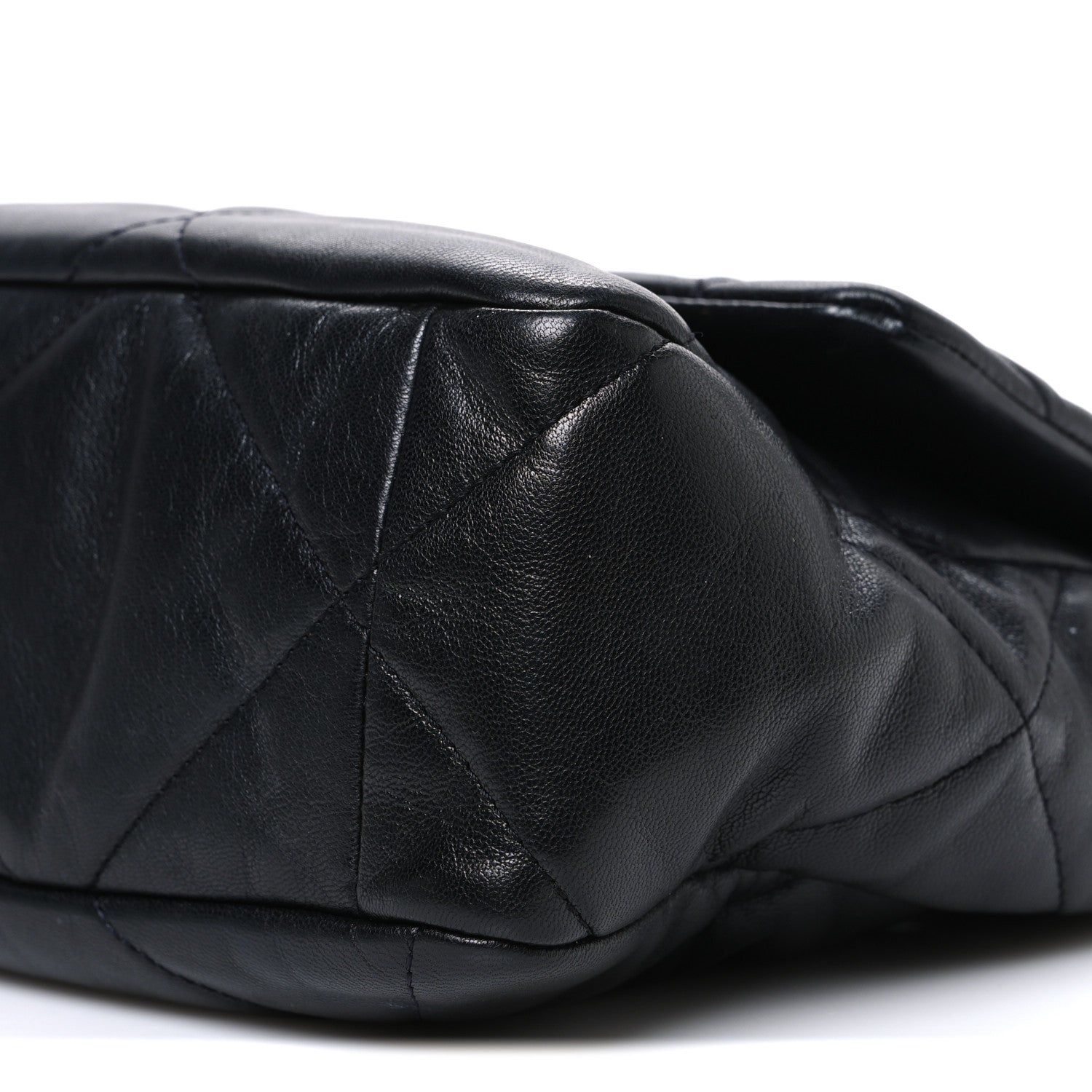 Lambskin Quilted Large Chanel 19 Flap Black