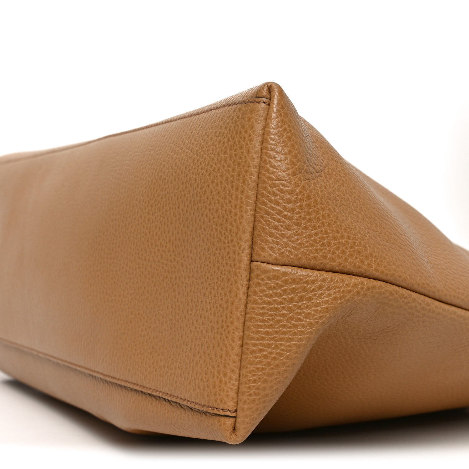Calfskin Bamboo Tassel Top Handle Tote Whiskey