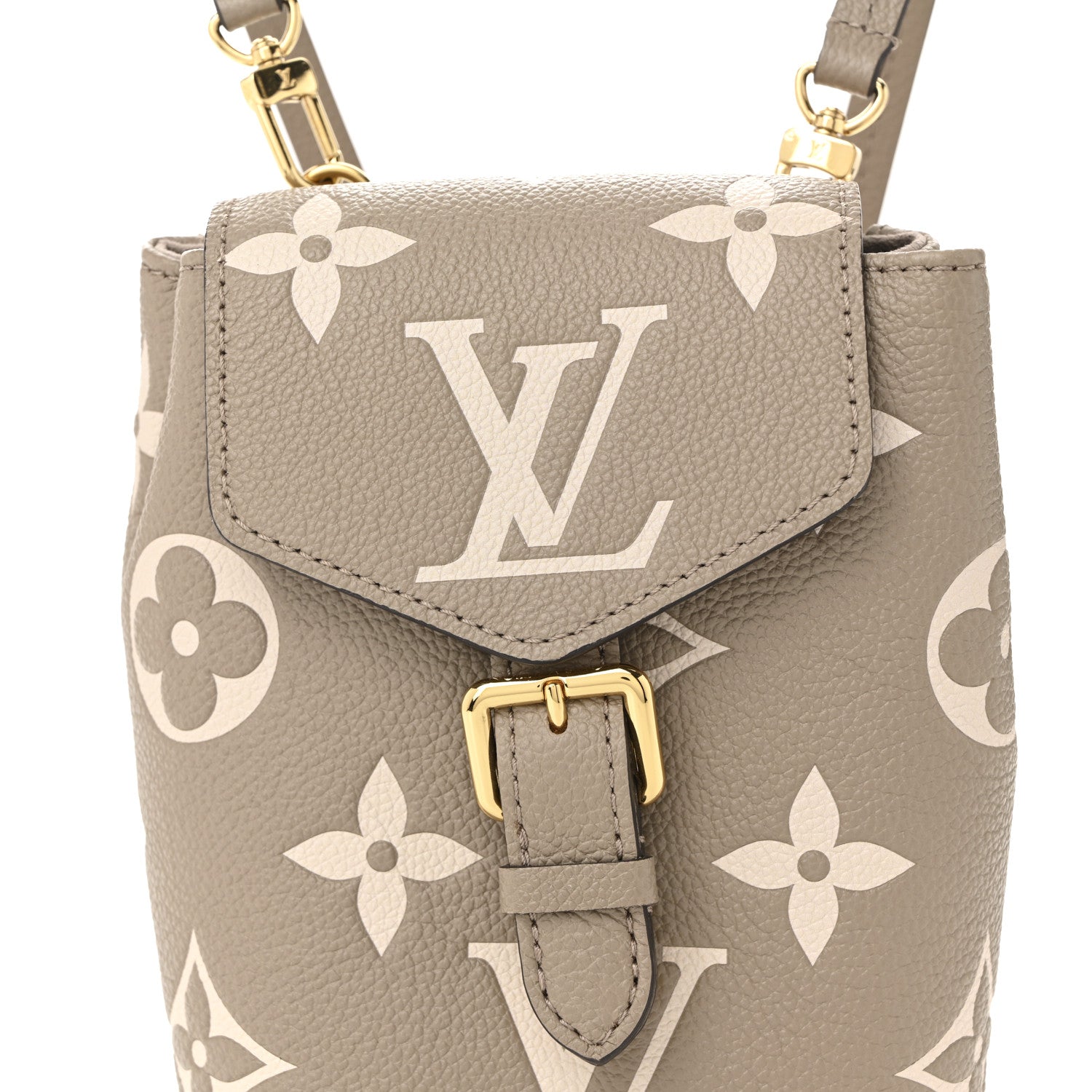 Empreinte Monogram Giant Tiny Backpack Tourterelle Cream