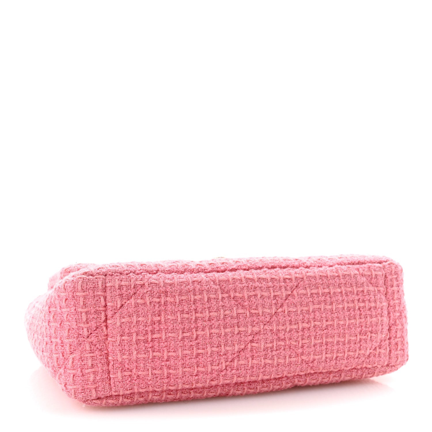 Metallic Tweed Quilted Medium Chanel 19 Flap Pink