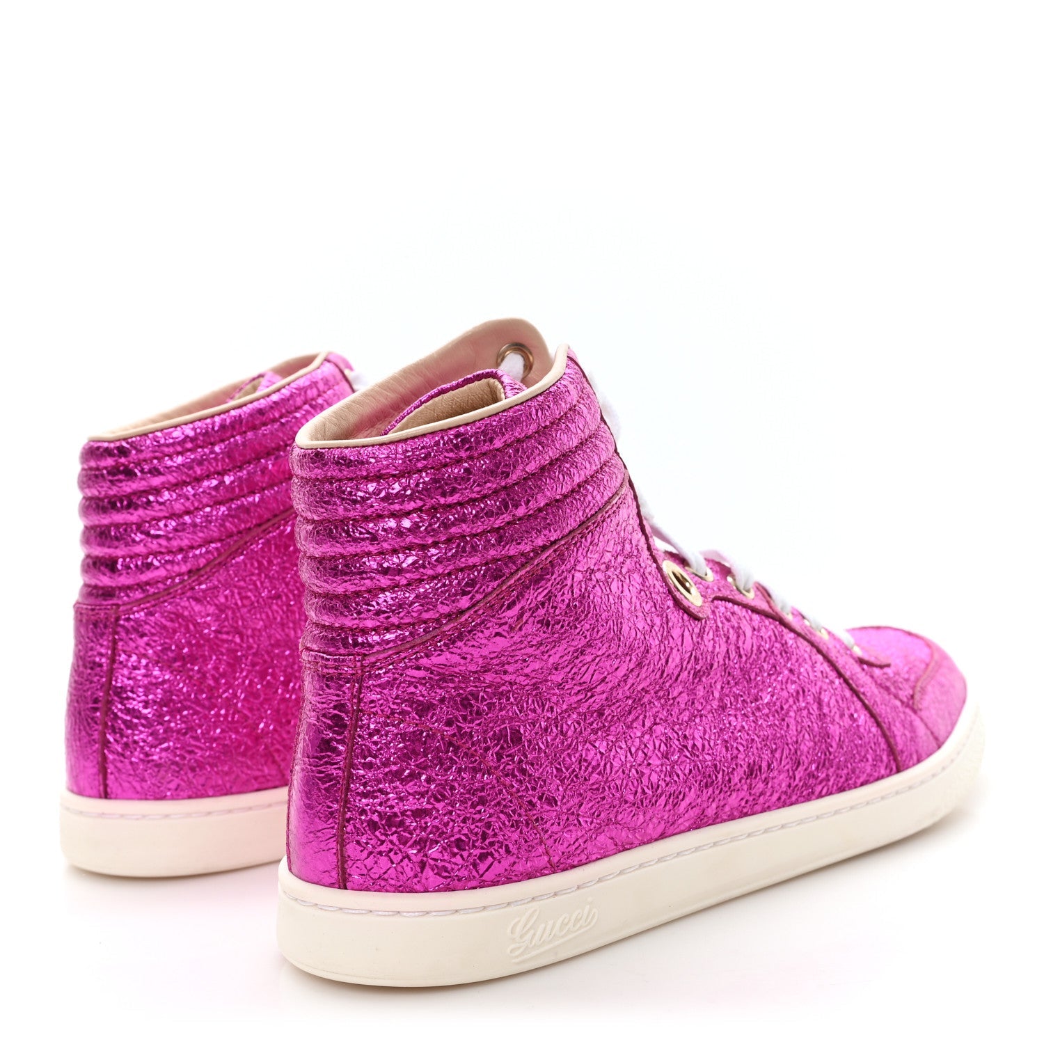 Galassia Womens High Top Sneakers 36.5 Fuxia