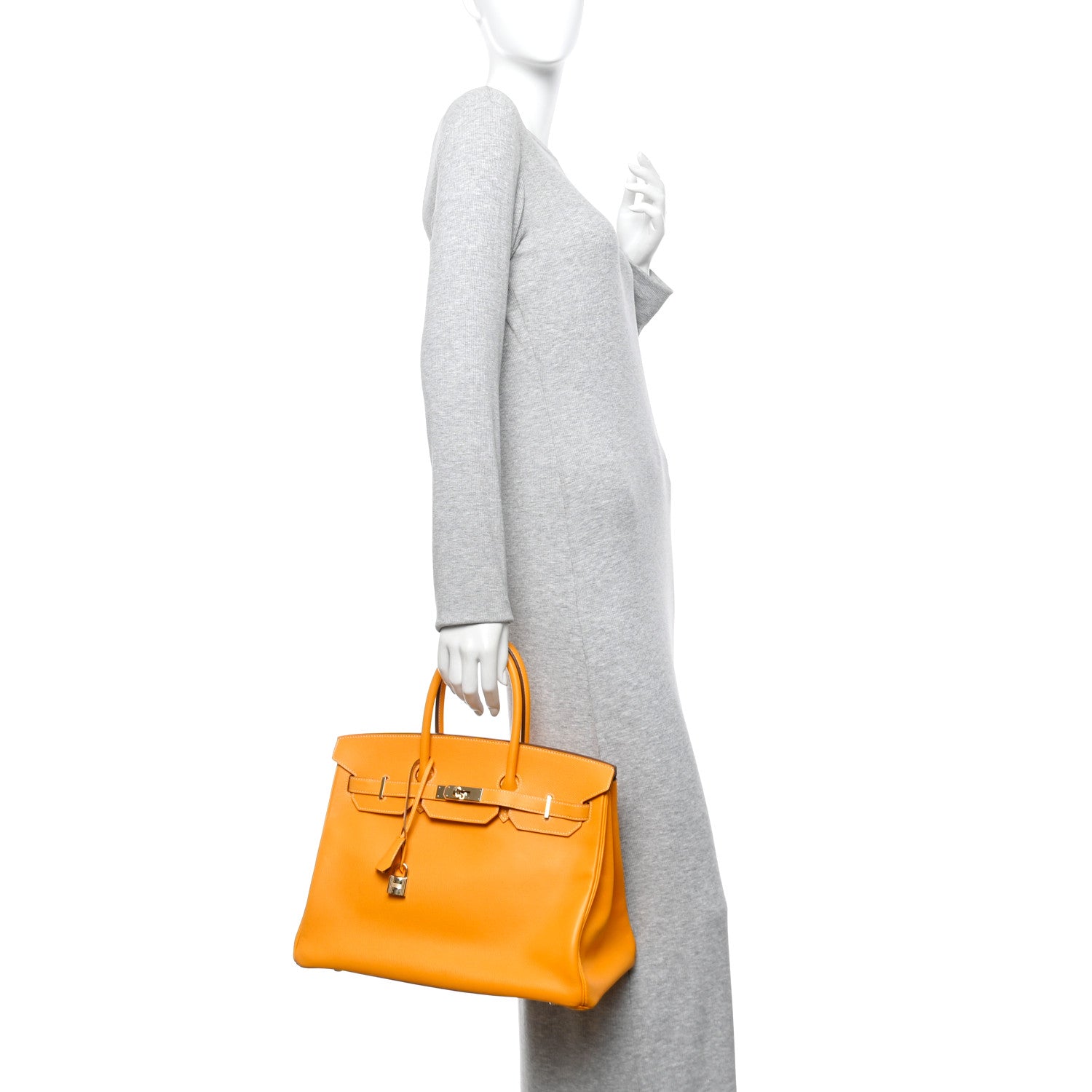 Epsom Candy Birkin 35 Jaune D'Or Feu