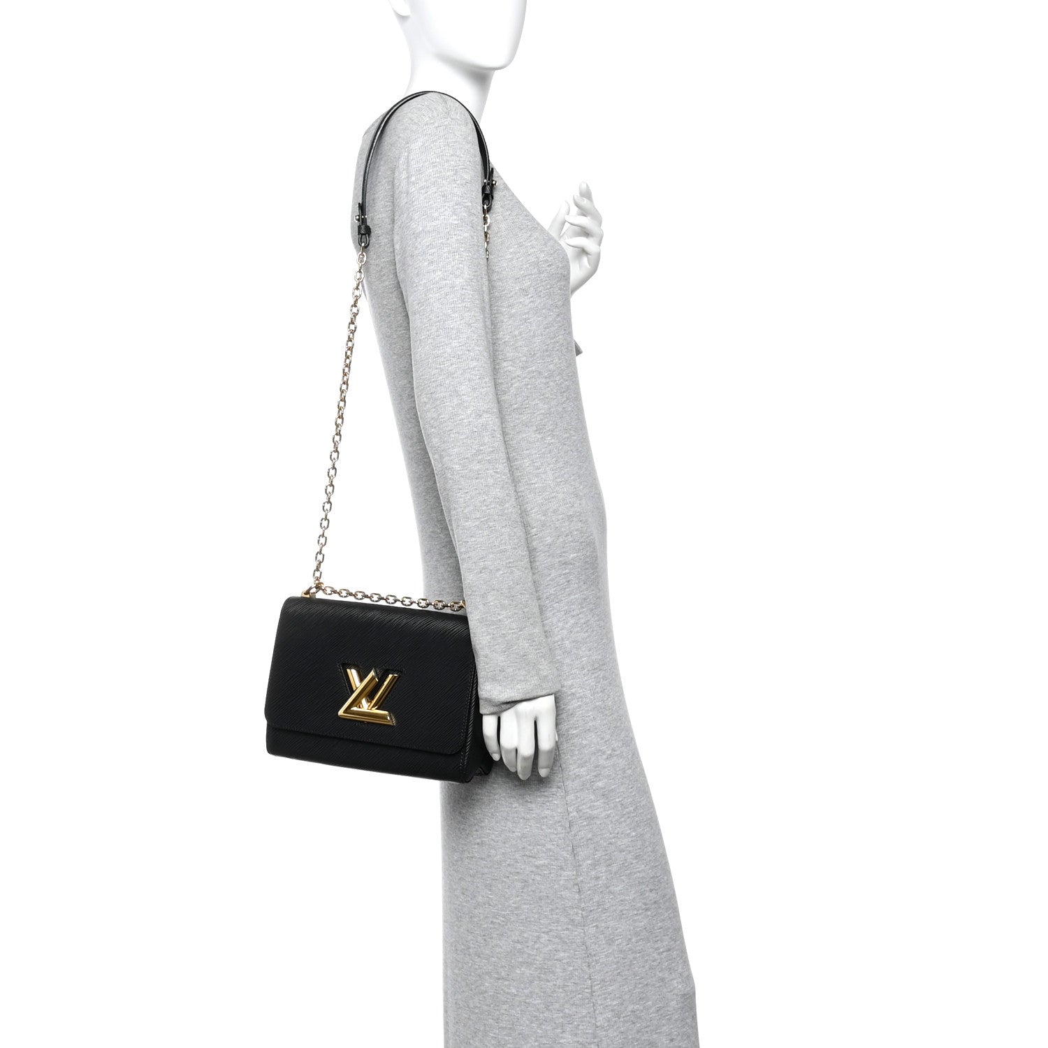 Epi Twist Shoulder Bag MM  Black