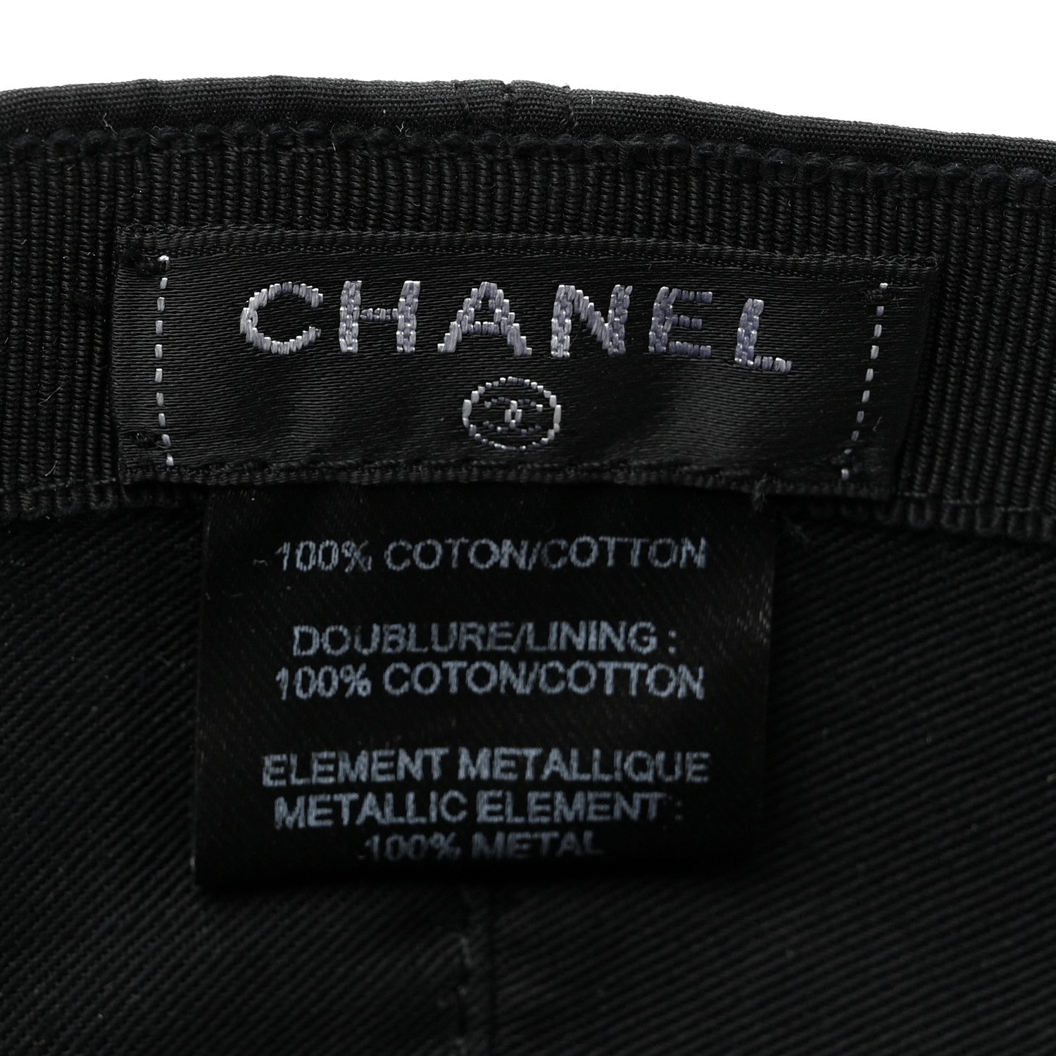 Cotton CC Cap Hat Black
