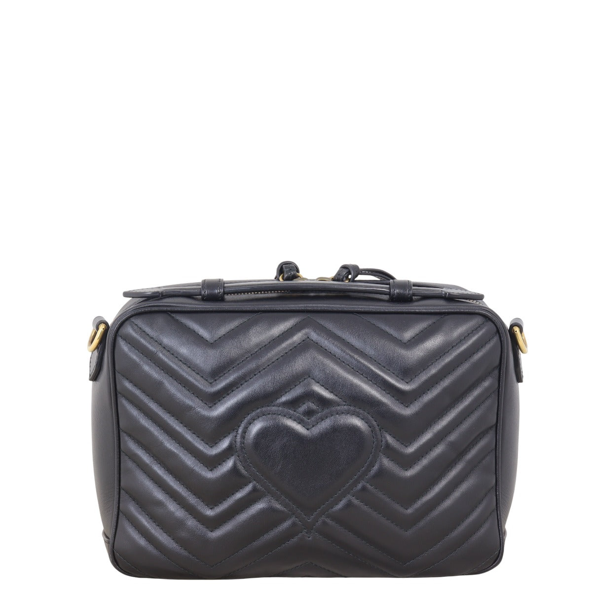 Gucci GG Marmont Zip Around Top Handle Camera Bag Small