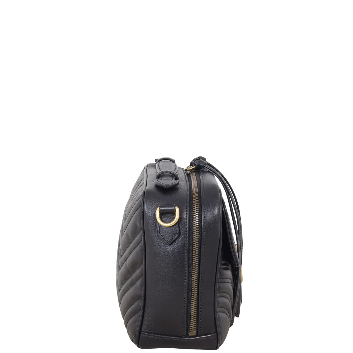 Gucci GG Marmont Zip Around Top Handle Camera Bag Small