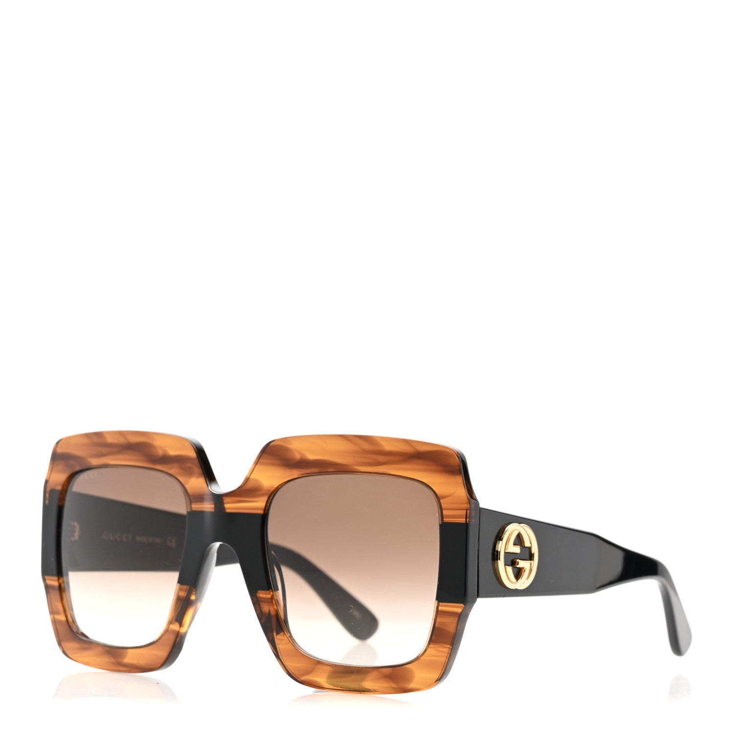 Square Frame GG0178S Sunglasses Havana