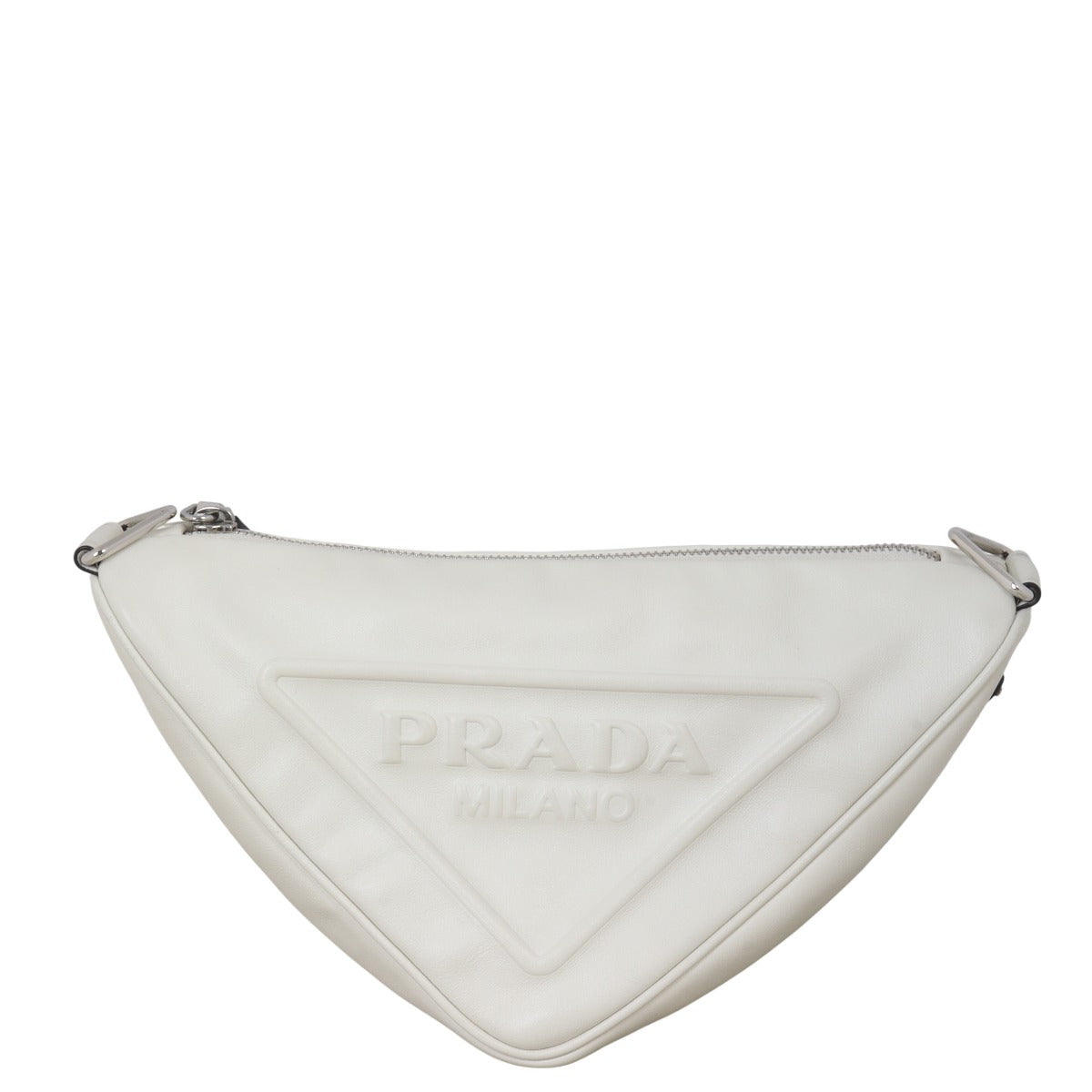Prada Triangle Leather Shoulder Bag