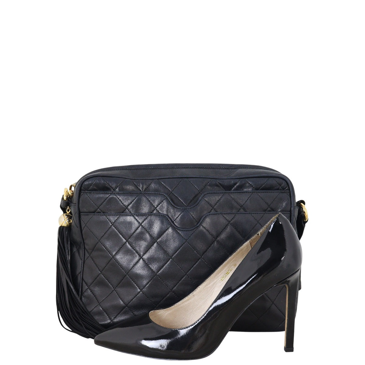 Chanel Vintage Camera Tassel Bag Medium
