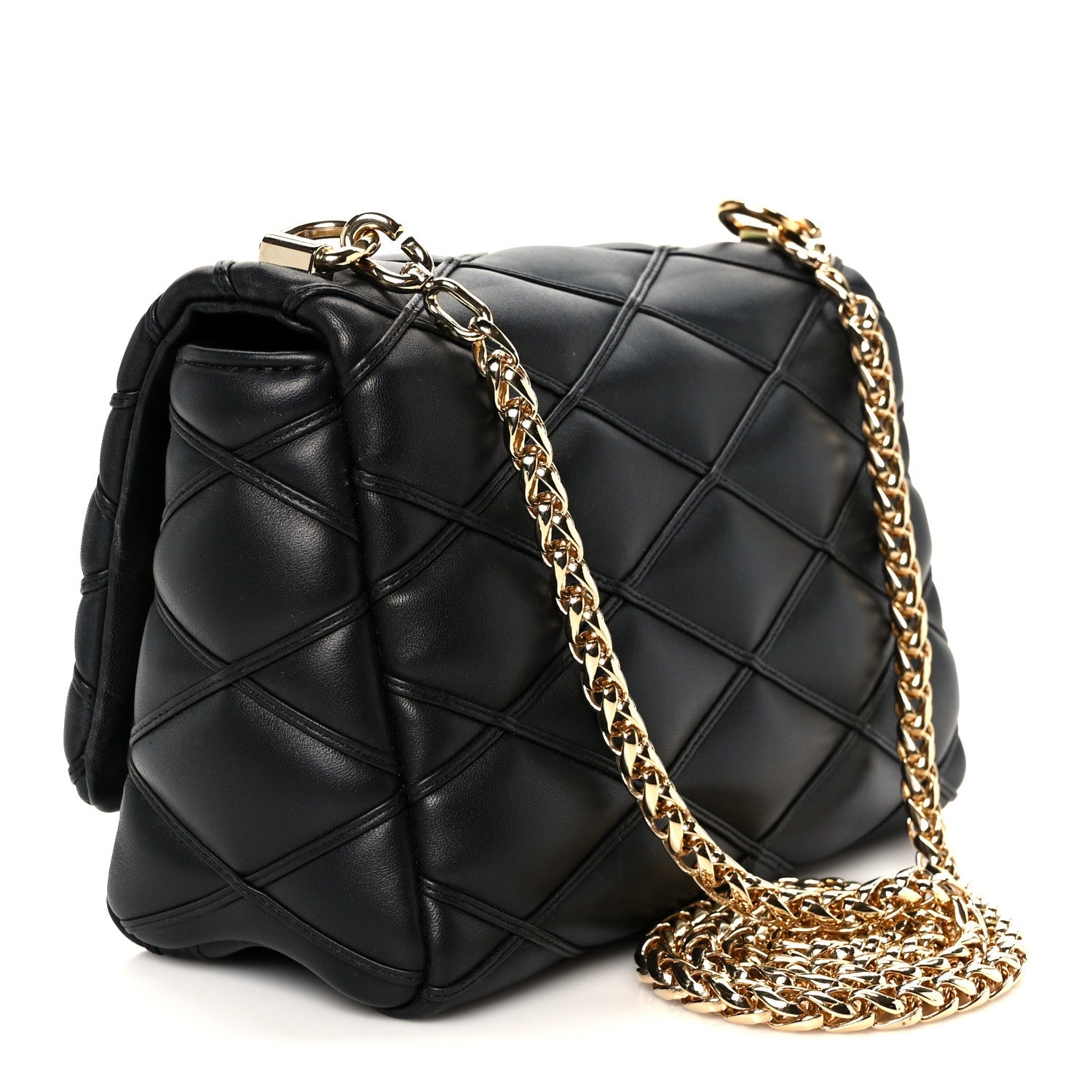 Lambskin Malletage Top Handle GO-14 MM Black