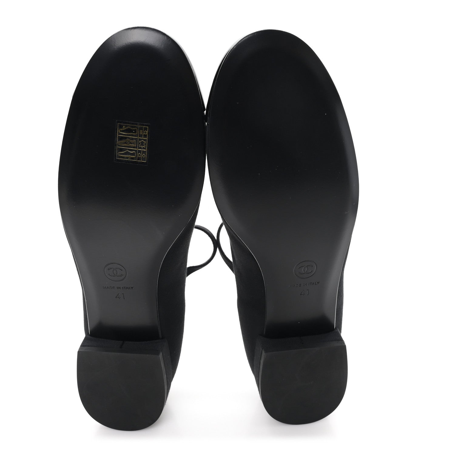 Grosgrain Patent Calfskin Cap Toe T Strap CC Flats 38 Black