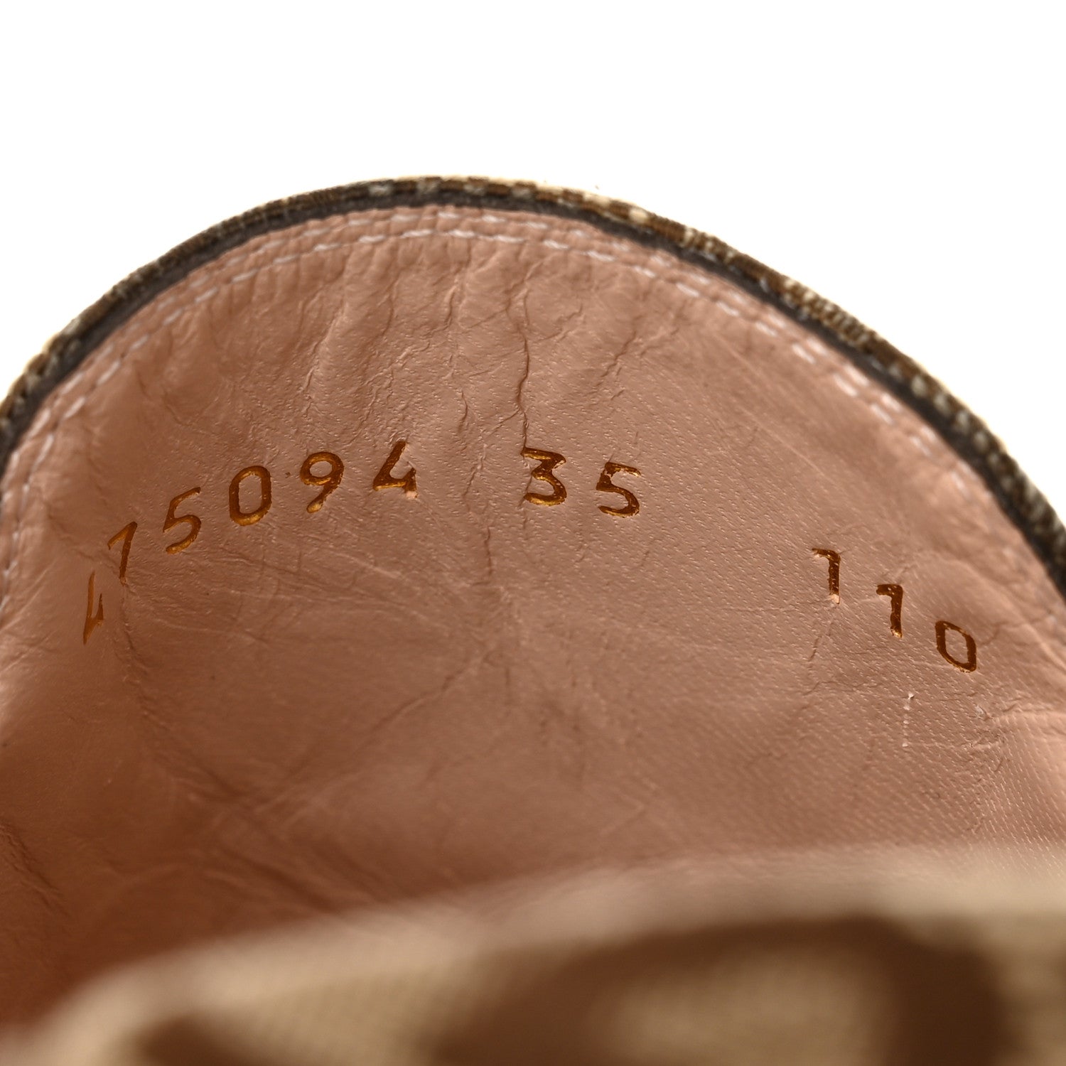 Monogram Jumbo GG Malaga Kid Womens Princetown Slippers 35 Camel Ebony New Acero Beige