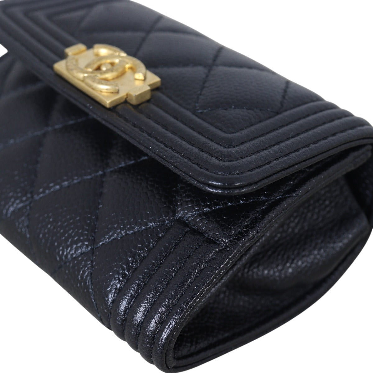 Chanel Boy Card Holder on Chain