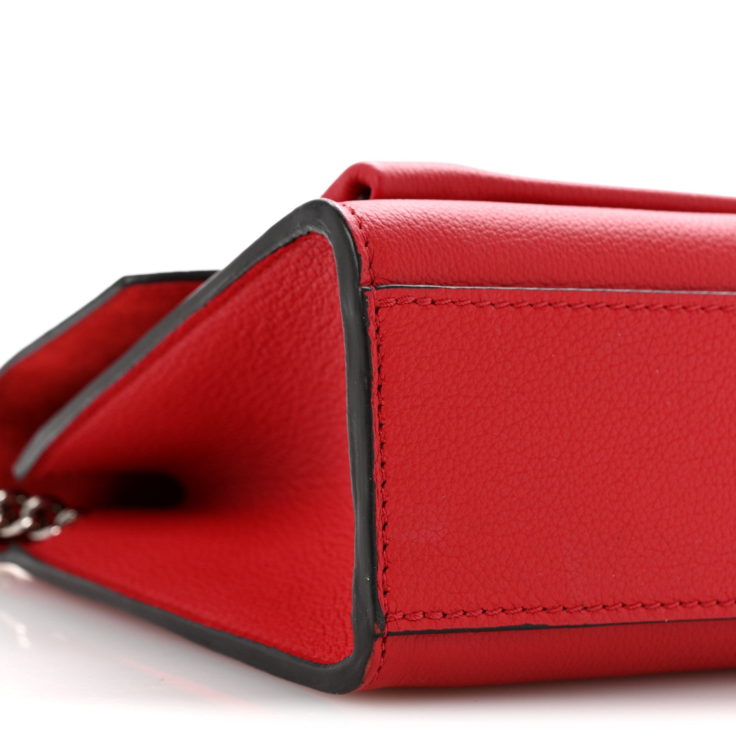 Soft Calfskin Mylockme Chain Bag BB Rubis