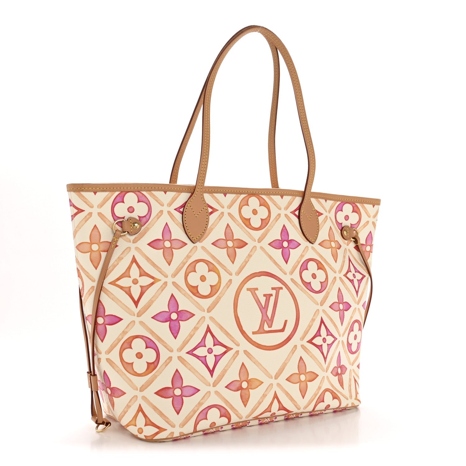 Monogram Giant By The Pool 2.0 Neverfull MM Coral