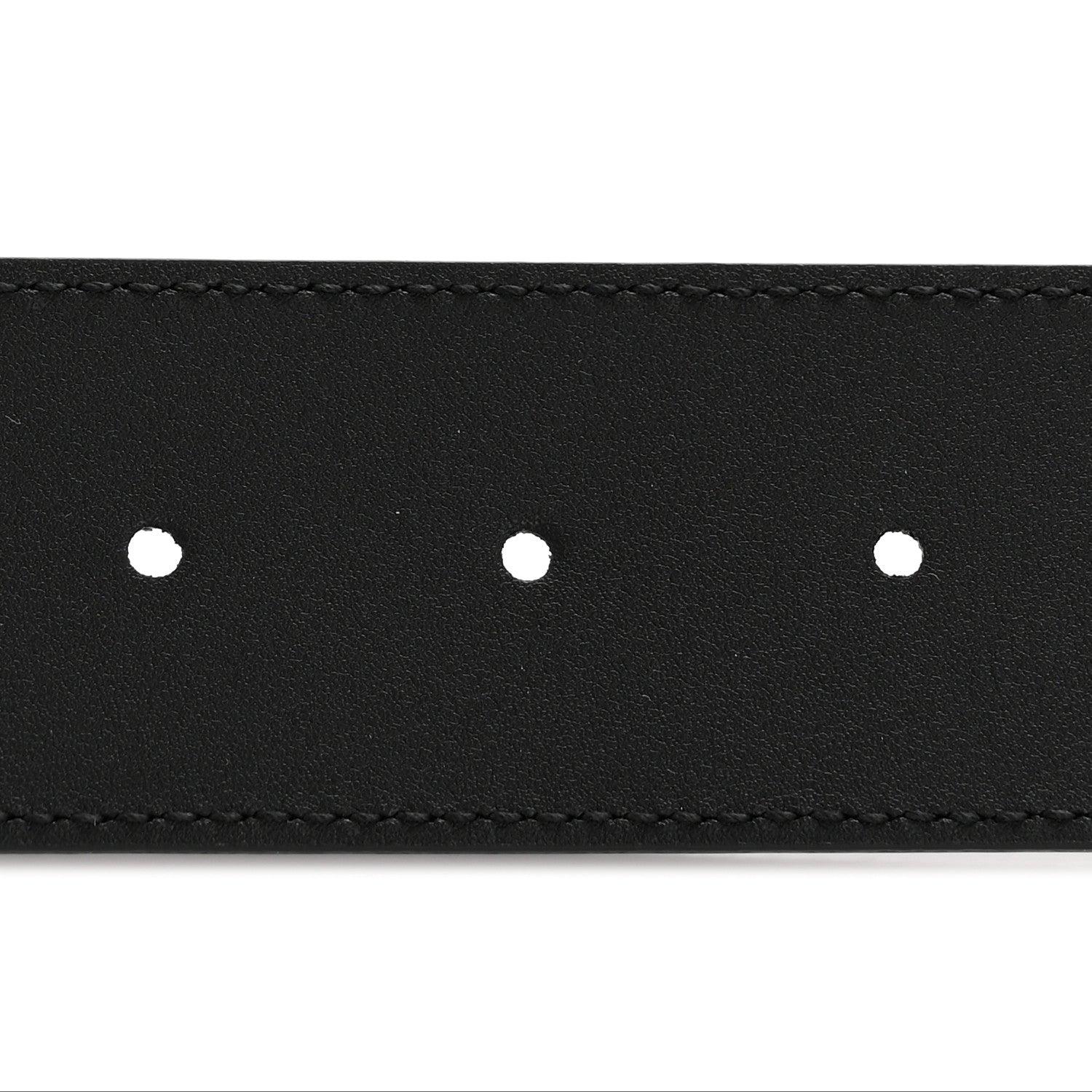 Moon Calfskin Pearl Double G 40mm 75 30 Belt Black Cream