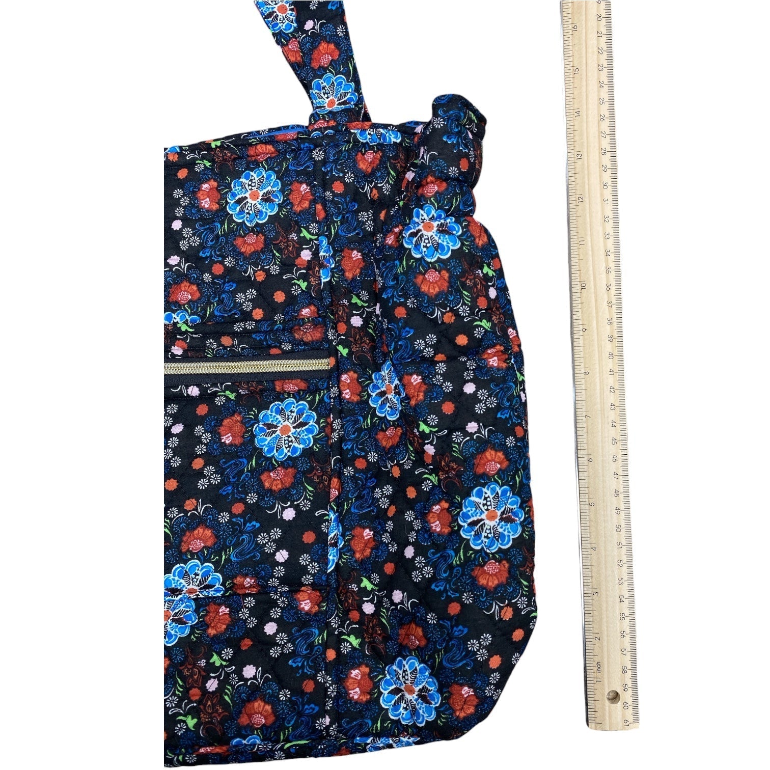 Handbag By Clothes Mentor In Black & Blue, Size:Large