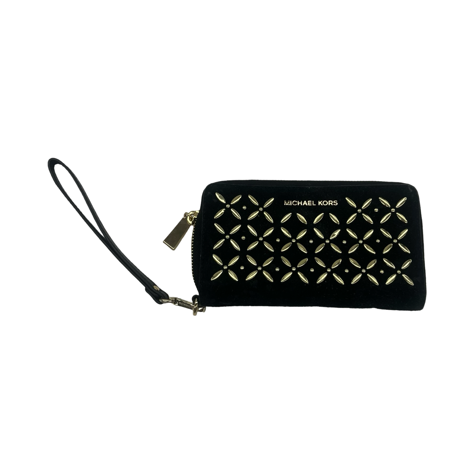 Wallet Designer By Michael Kors In Black & Gold, Size:Medium