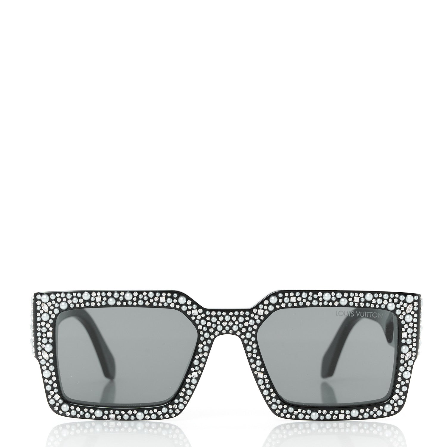 Acetate LV Clash Pearls & Strass Sunglasses Z2396W Black