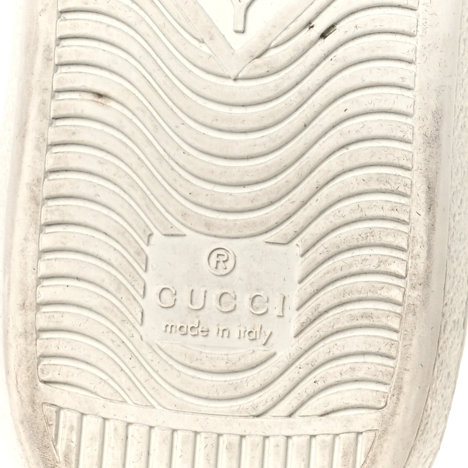 Calfskin Interlocking G Perforated Womens Ace Sneakers 38.5 White Grey Sky