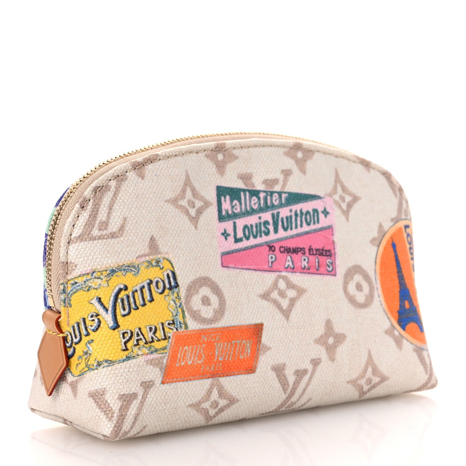 Monogram Flight Mode Cosmetic Pouch Dune