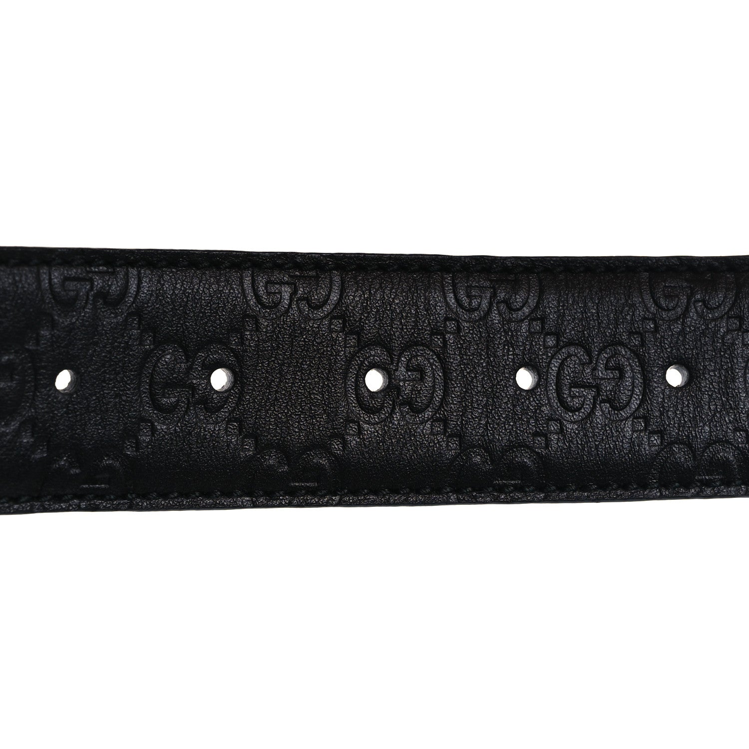 Guccissima Interlocking G Belt 90 36 Black