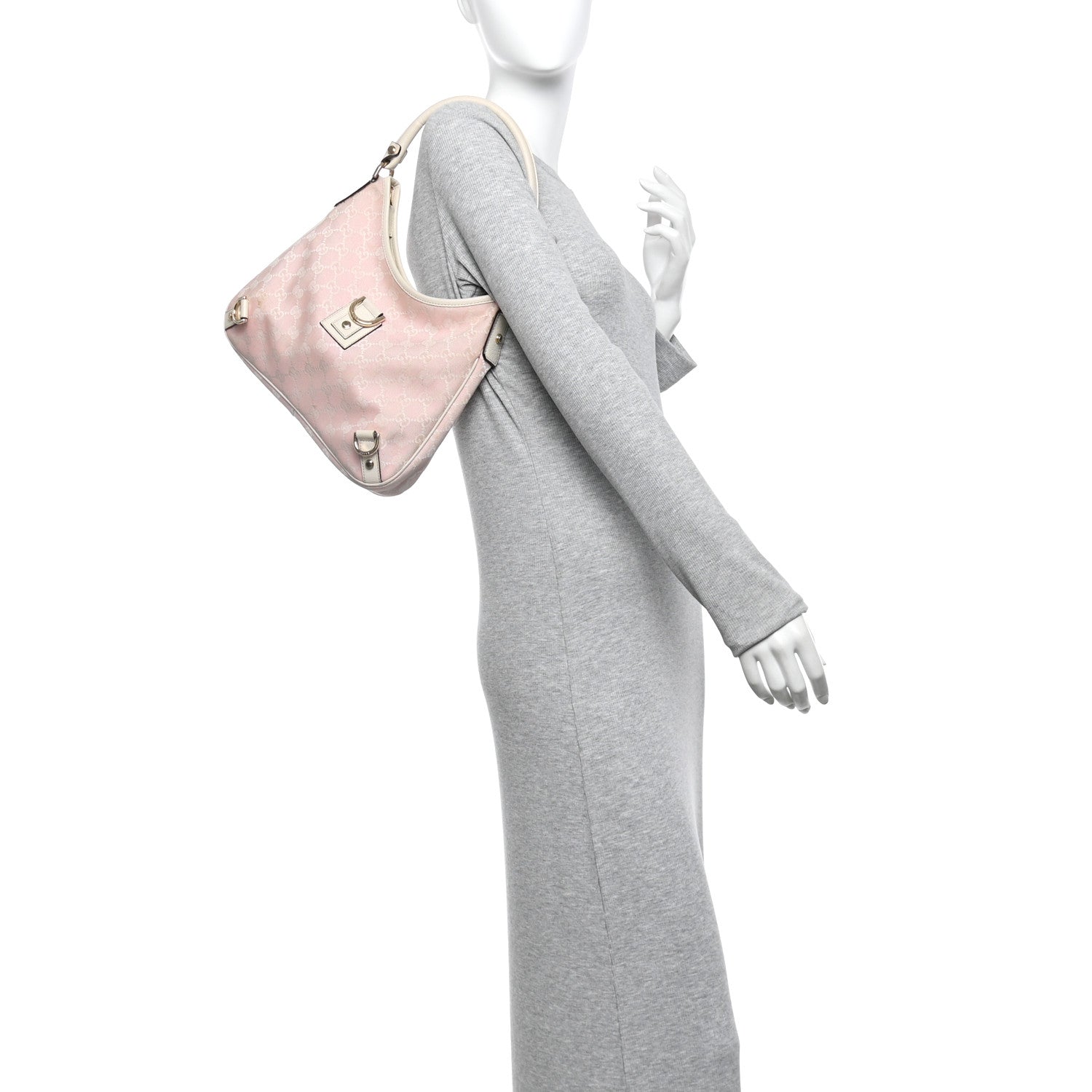 Monogram Medium Abbey D Ring Hobo Pink