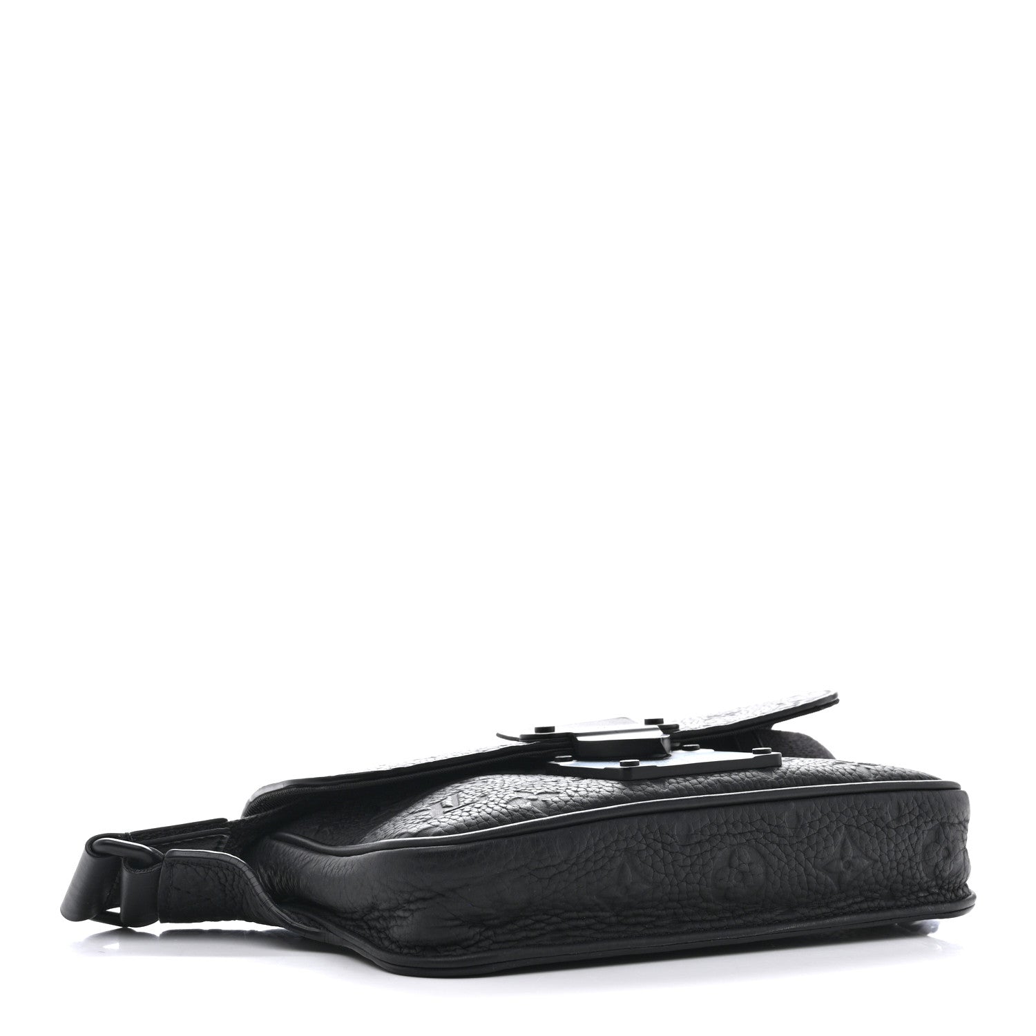 Taurillon Monogram S Lock Sling Bag Black