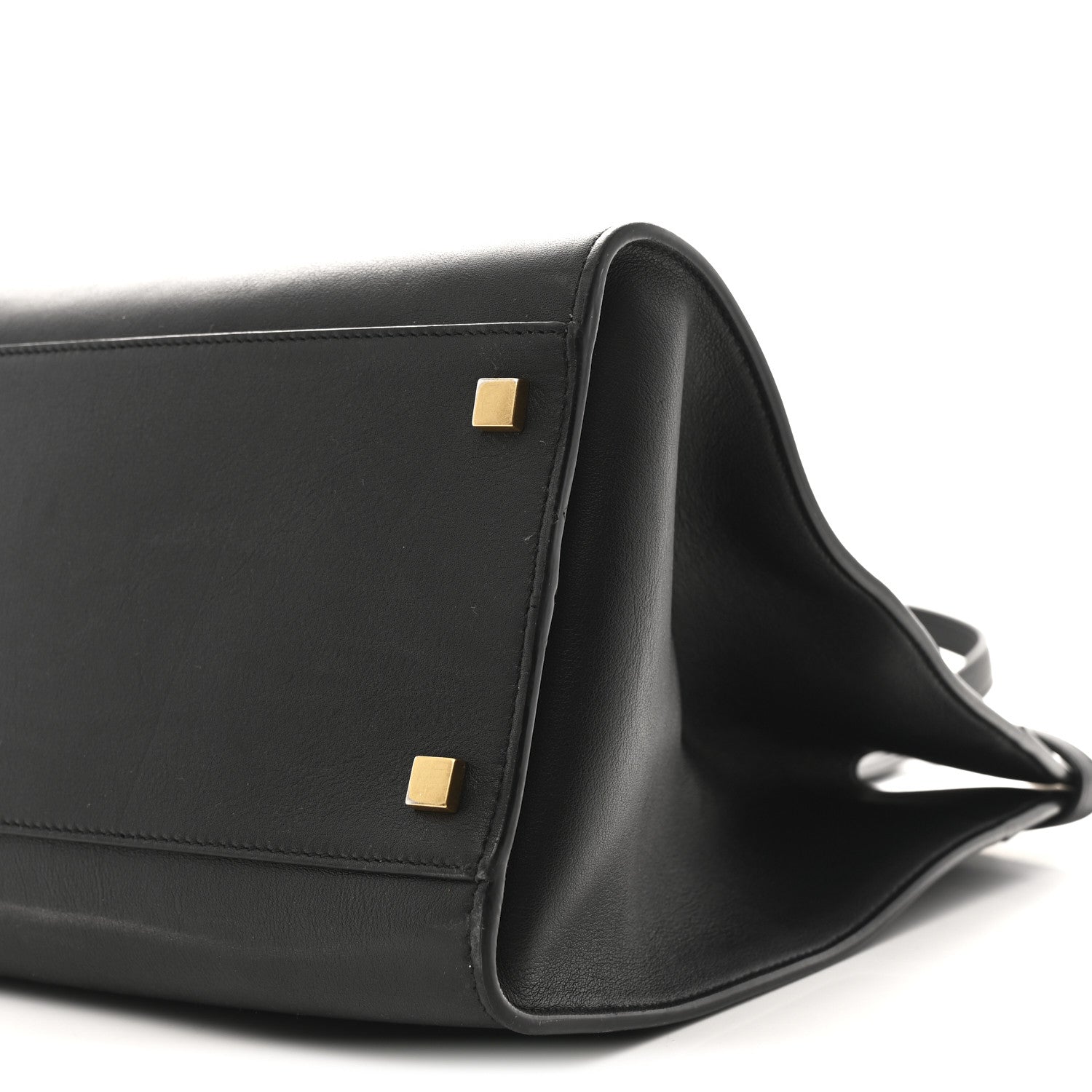 Calfskin Medium Manhattan Shopper Tote Black