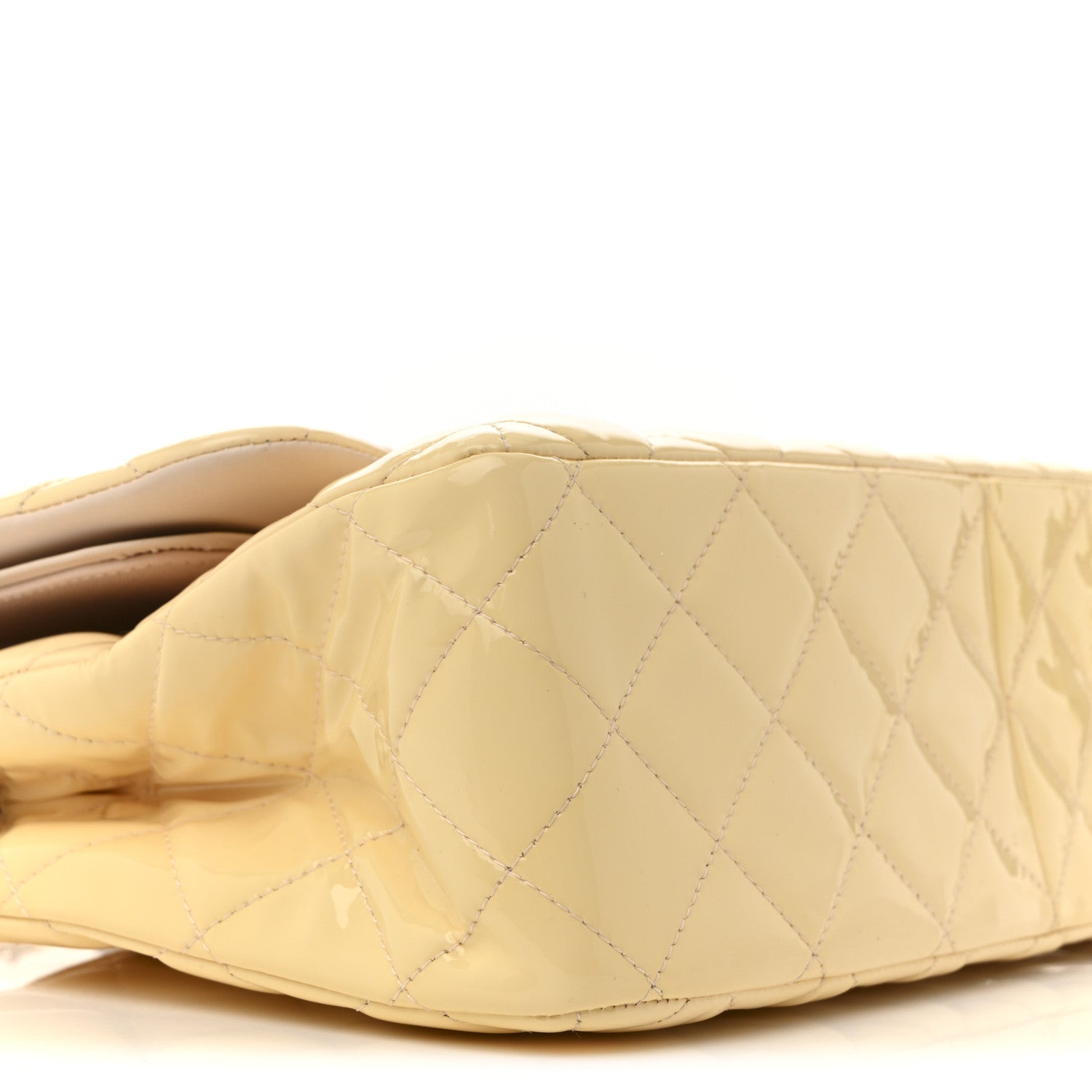 Patent Quilted Jumbo Double Flap Light Pink
