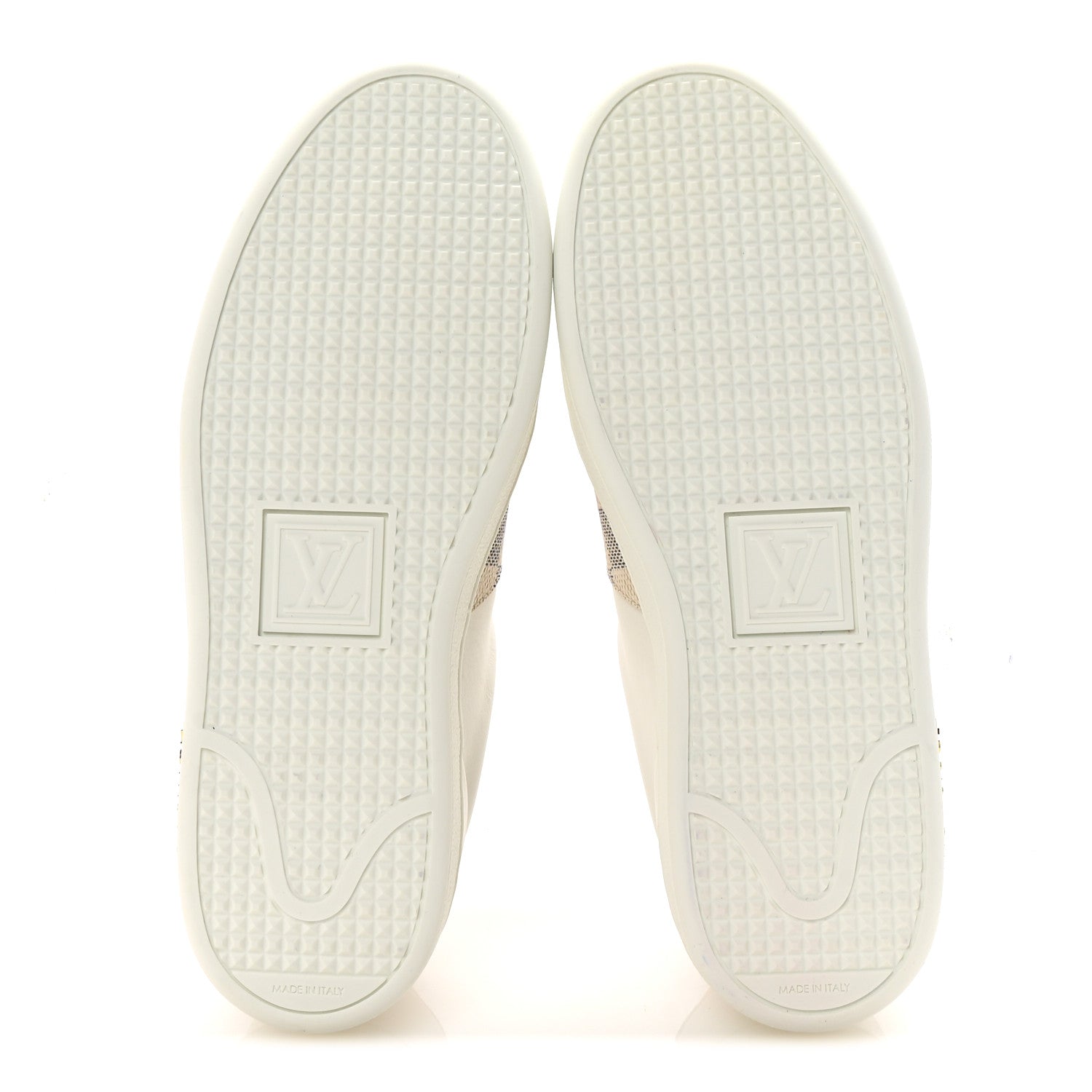 Damier Azur Front Row Sneaker 36 White