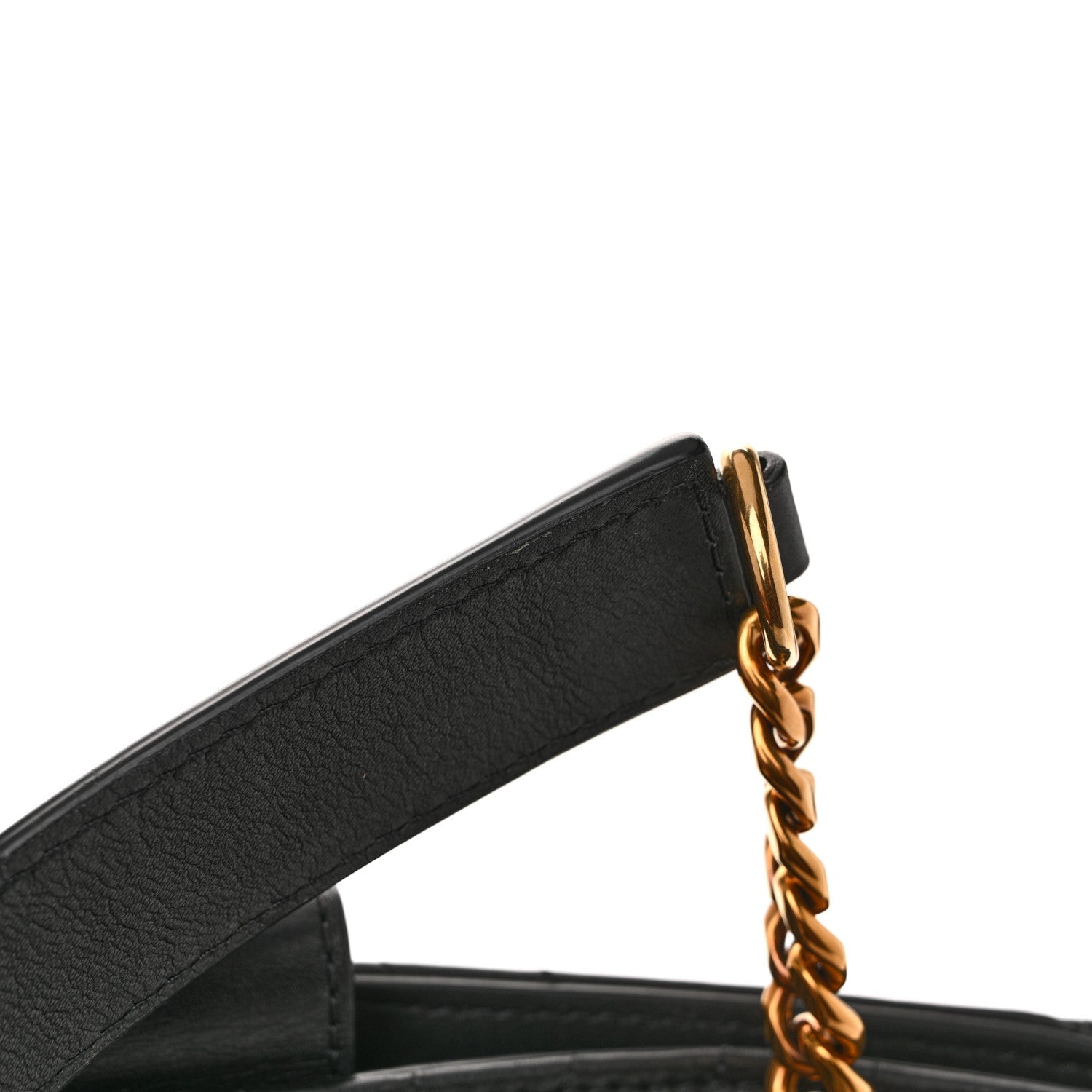 Calfskin New Wave Chain Tote Black