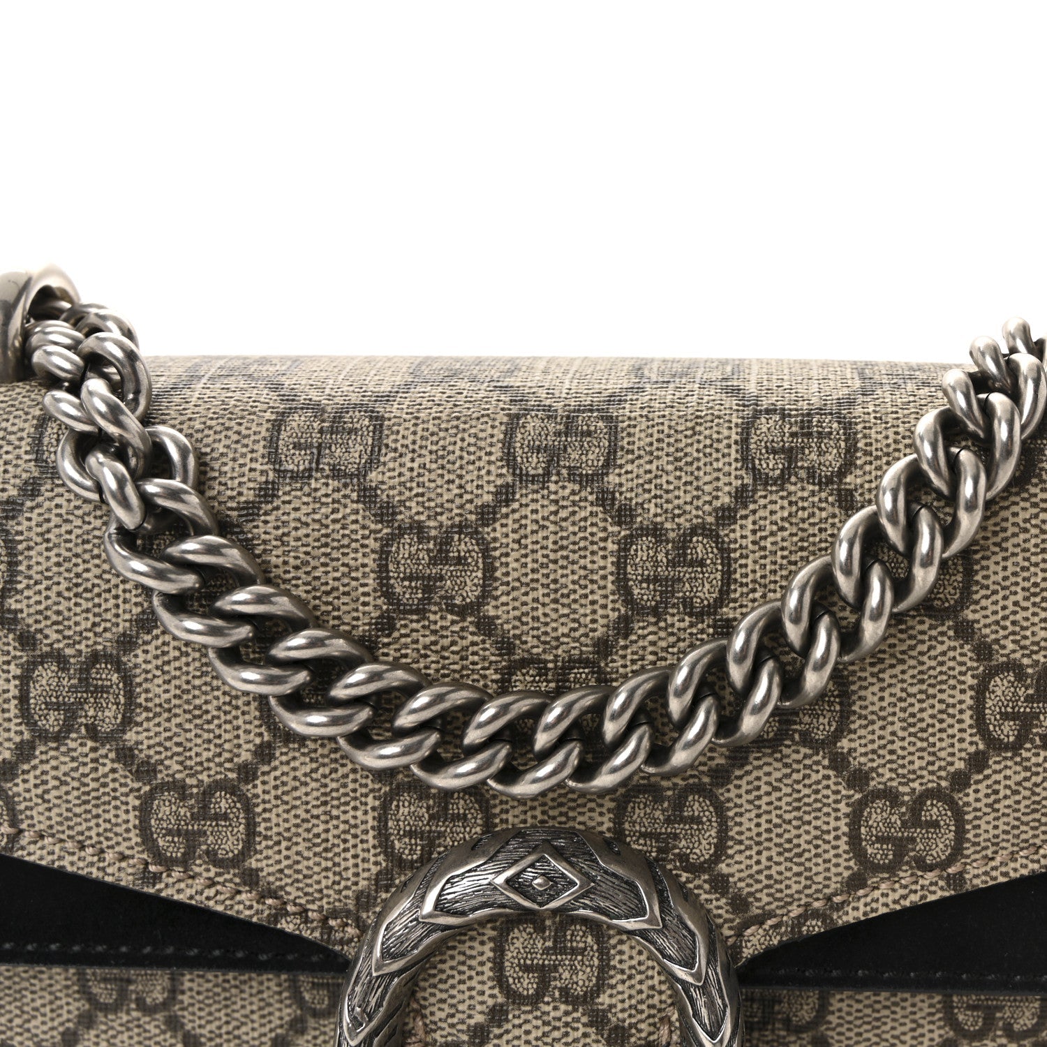 GG Supreme Monogram Mini Dionysus Shoulder Bag Black