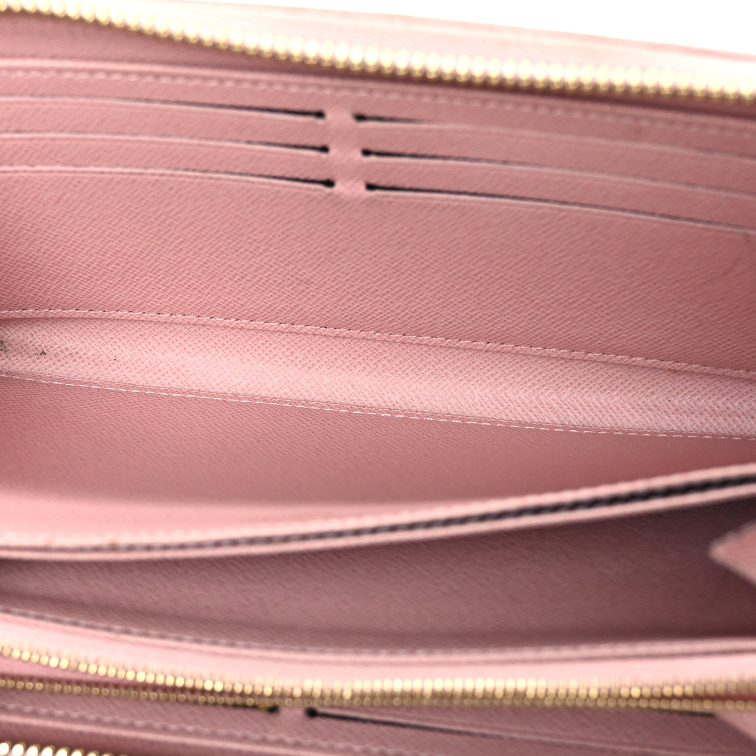 Damier Azur Zippy Wallet Rose Ballerine