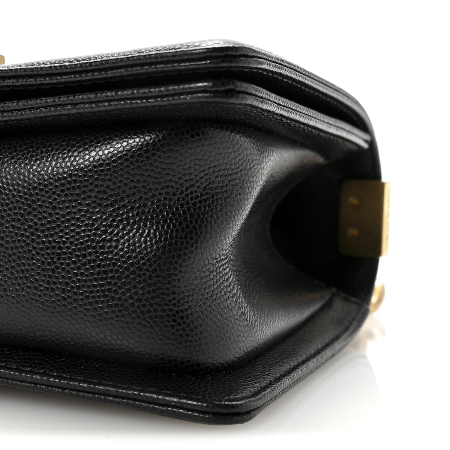 Caviar Quilted Small Boy Flap Black