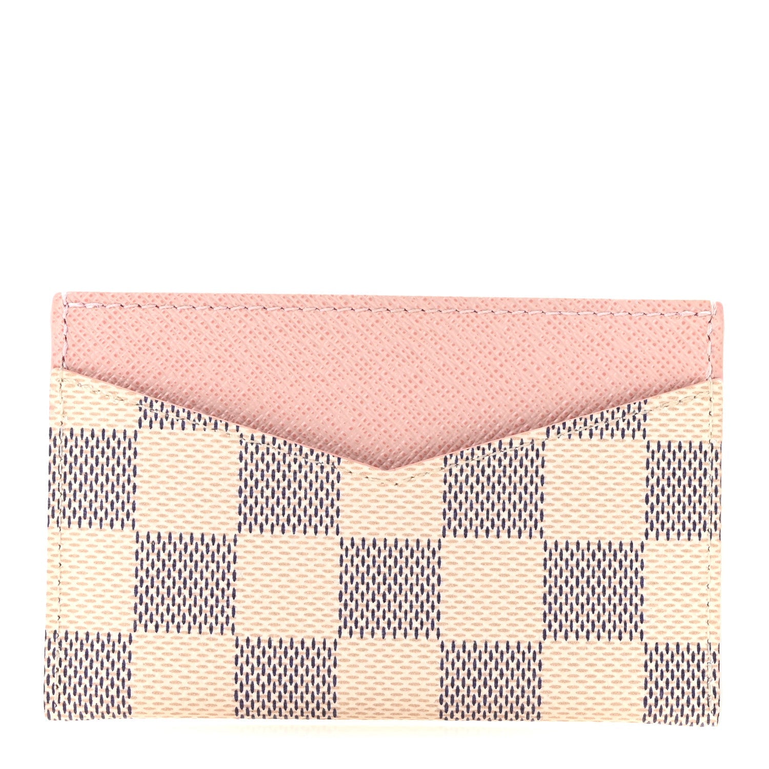 Damier Azur Daily Card Holder Rose Ballerine