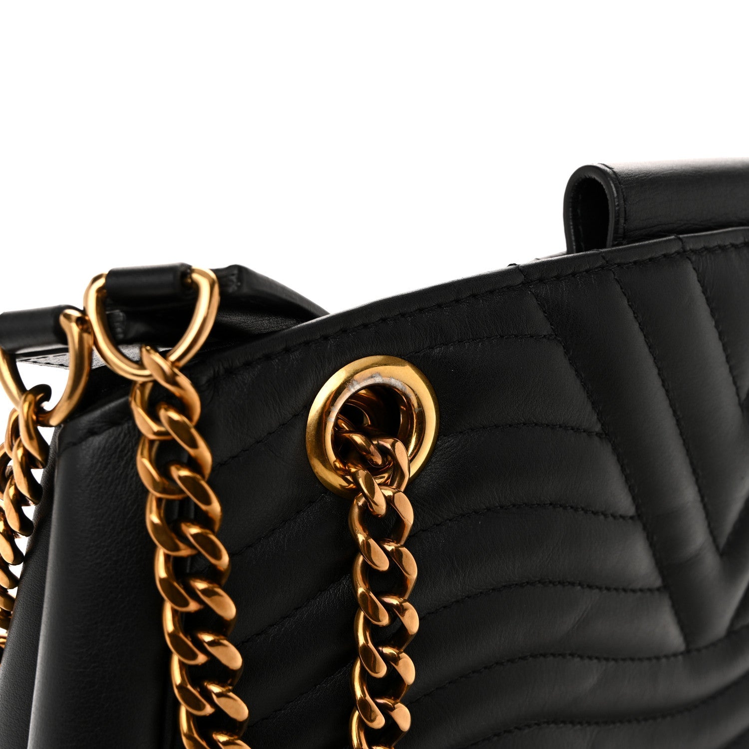 Calfskin New Wave Chain Tote Black