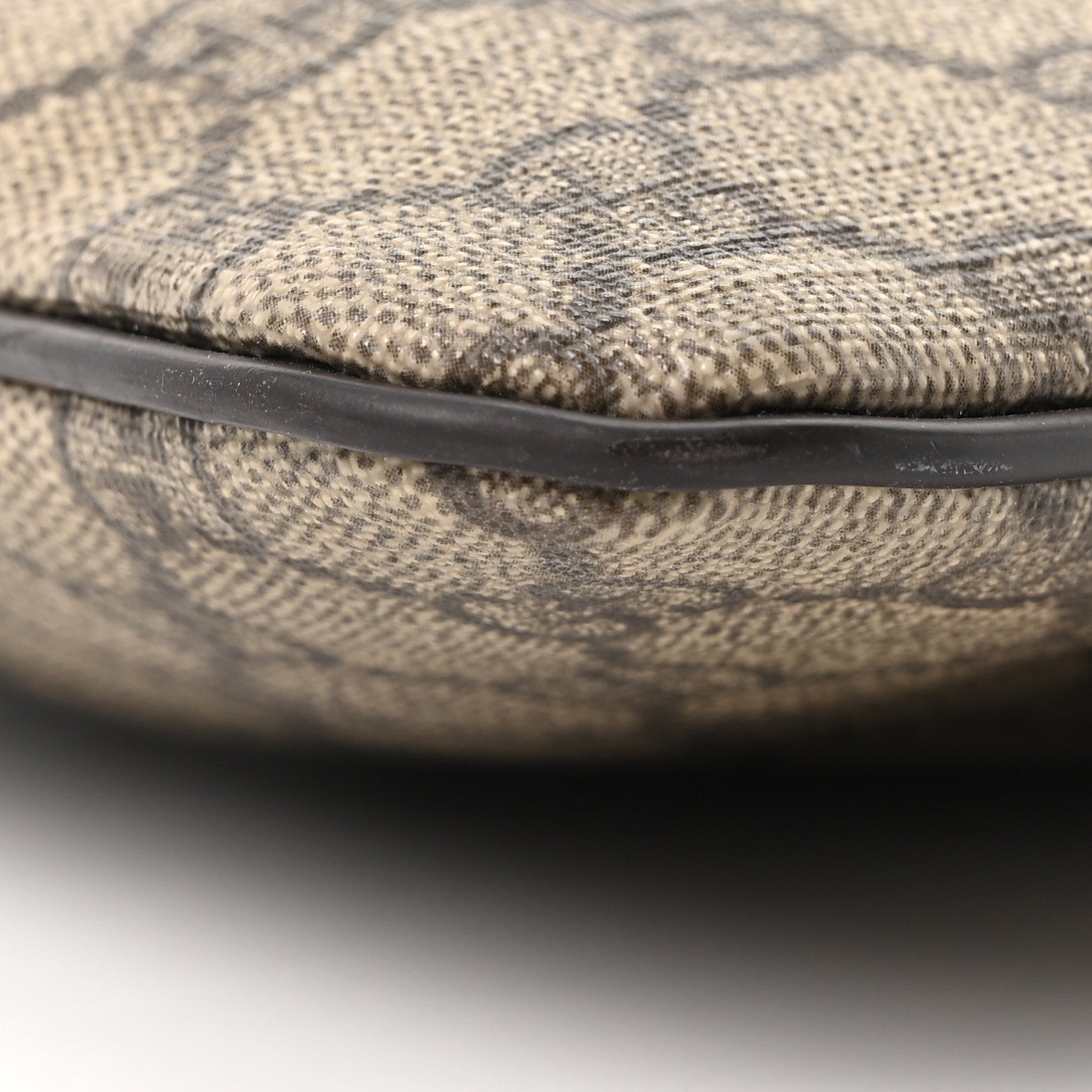 GG Supreme Monogram Small Flat Messenger Bag Dark Brown