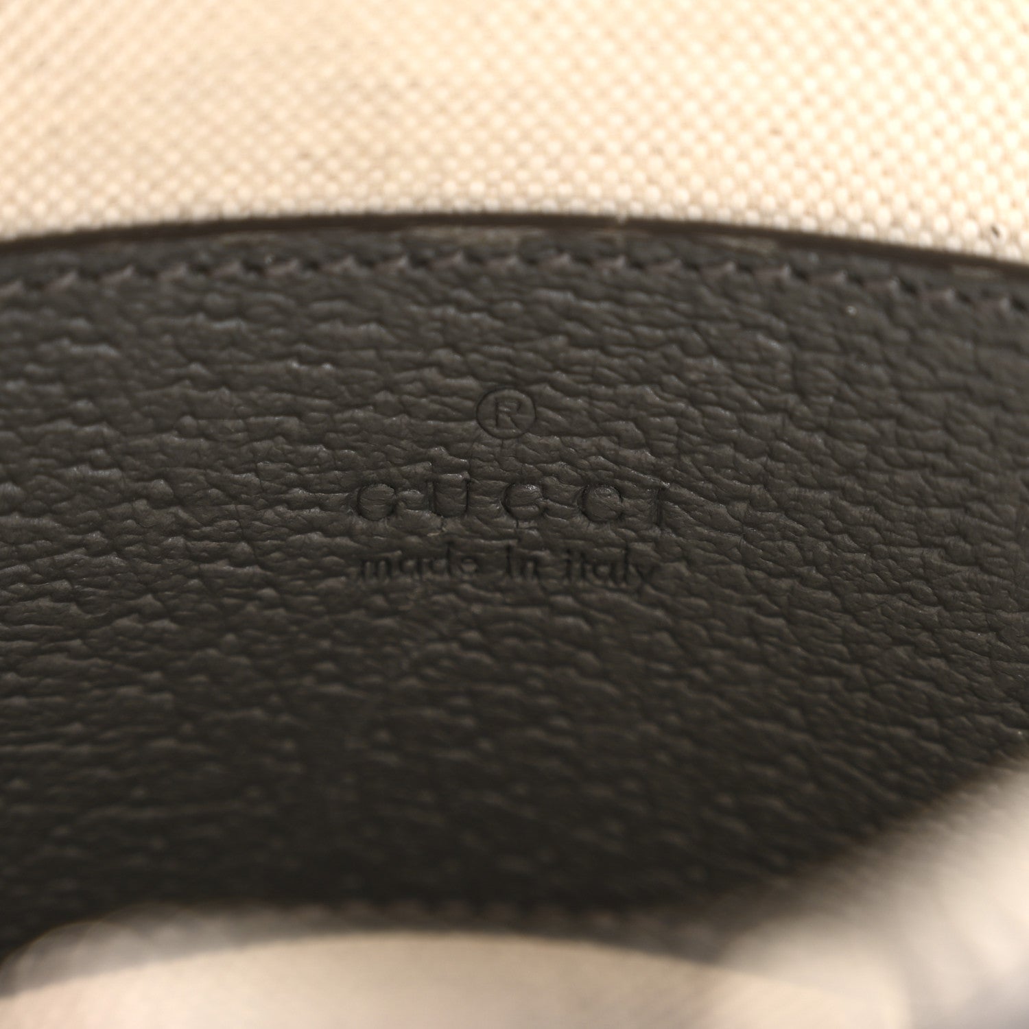 GG Supreme Monogram Textured Dollar Calfskin Mini Ophidia Messenger Grey Black Graphite Grey