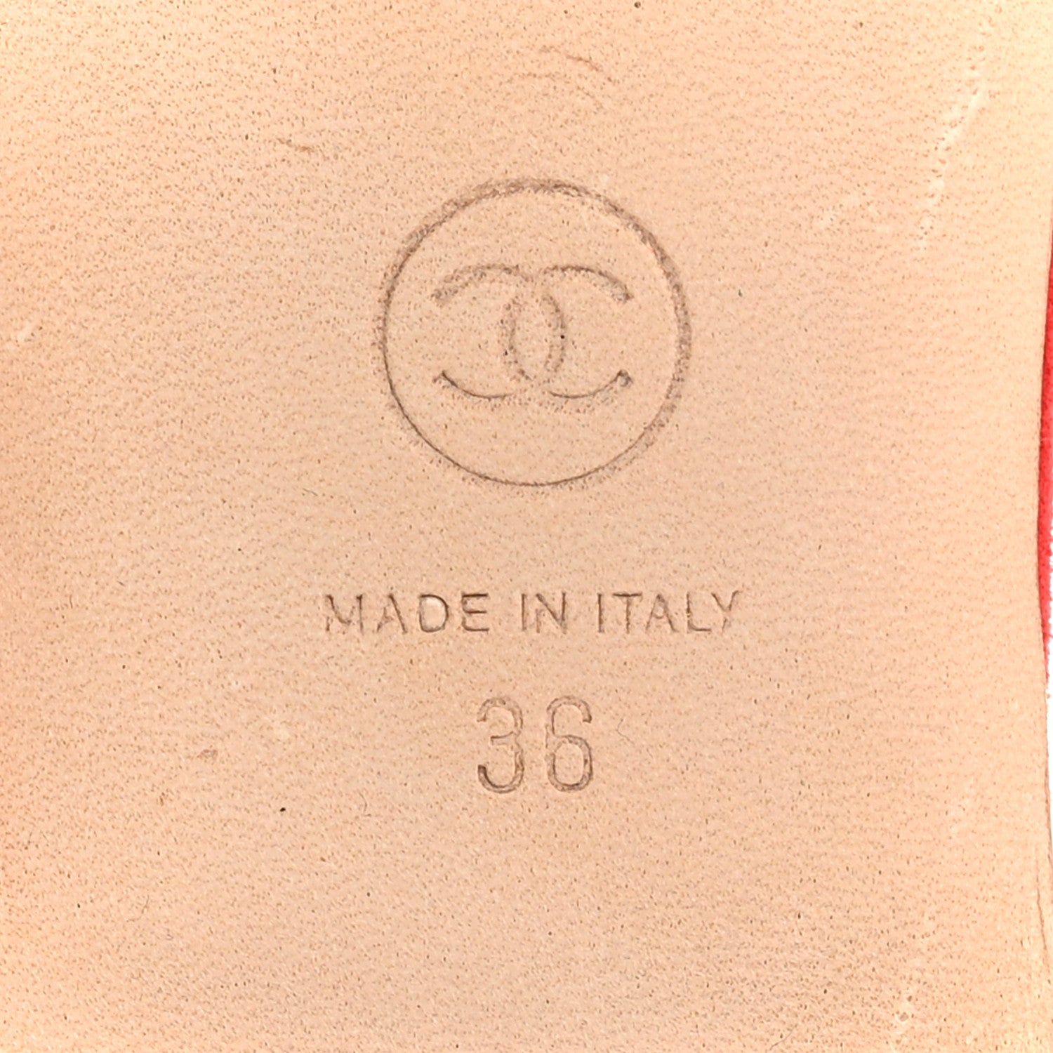 Suede Calfskin Thong Sandals 36 Red