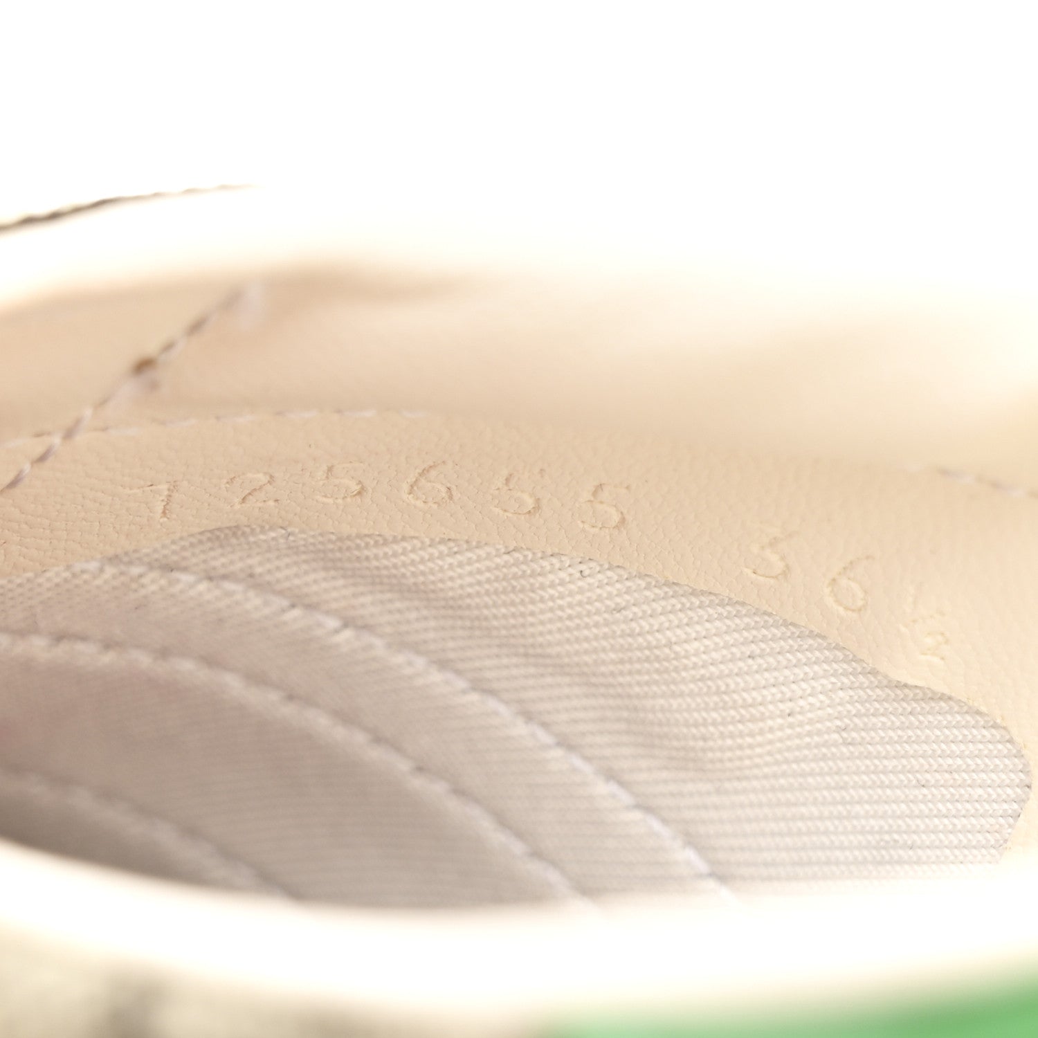X ADIDAS GG Supreme Monogram Gazelle Wedge Sneakers 36.5 Beige Ebony Off White New Shamarock