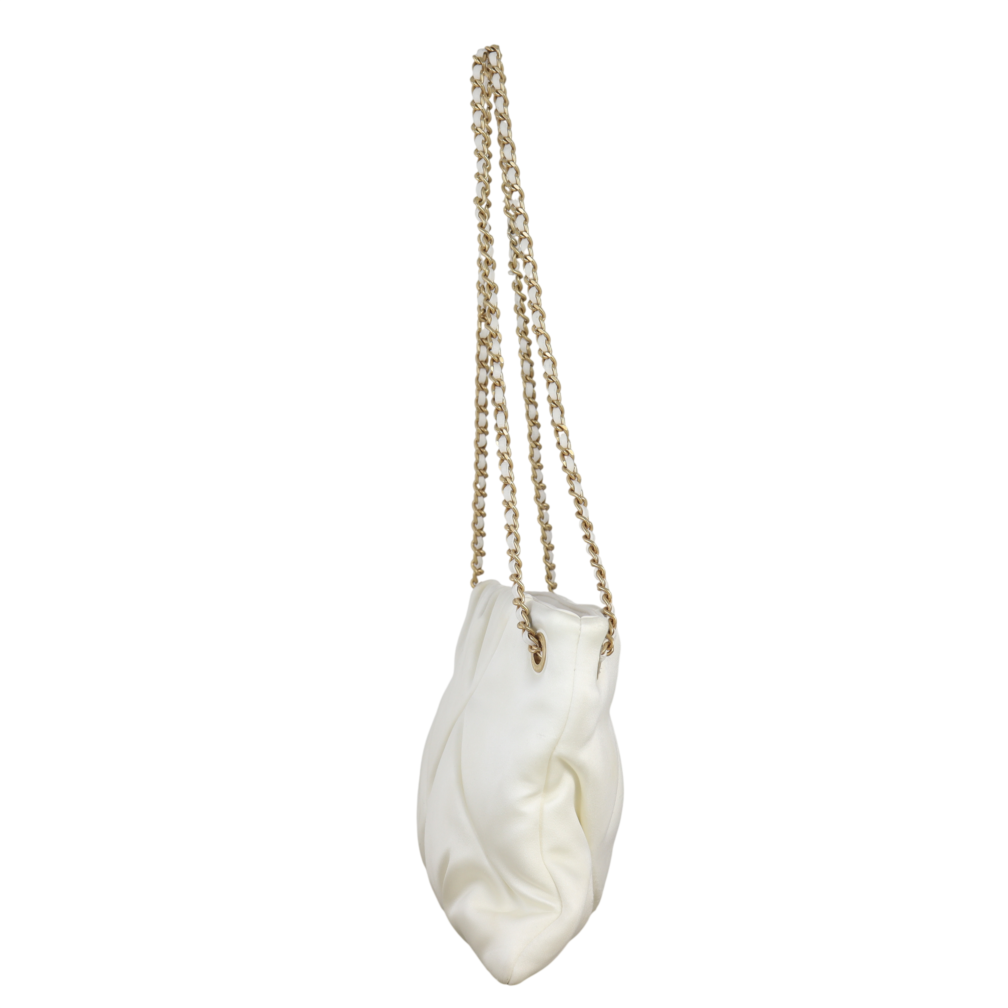 Chanel Satin Chain Pouch