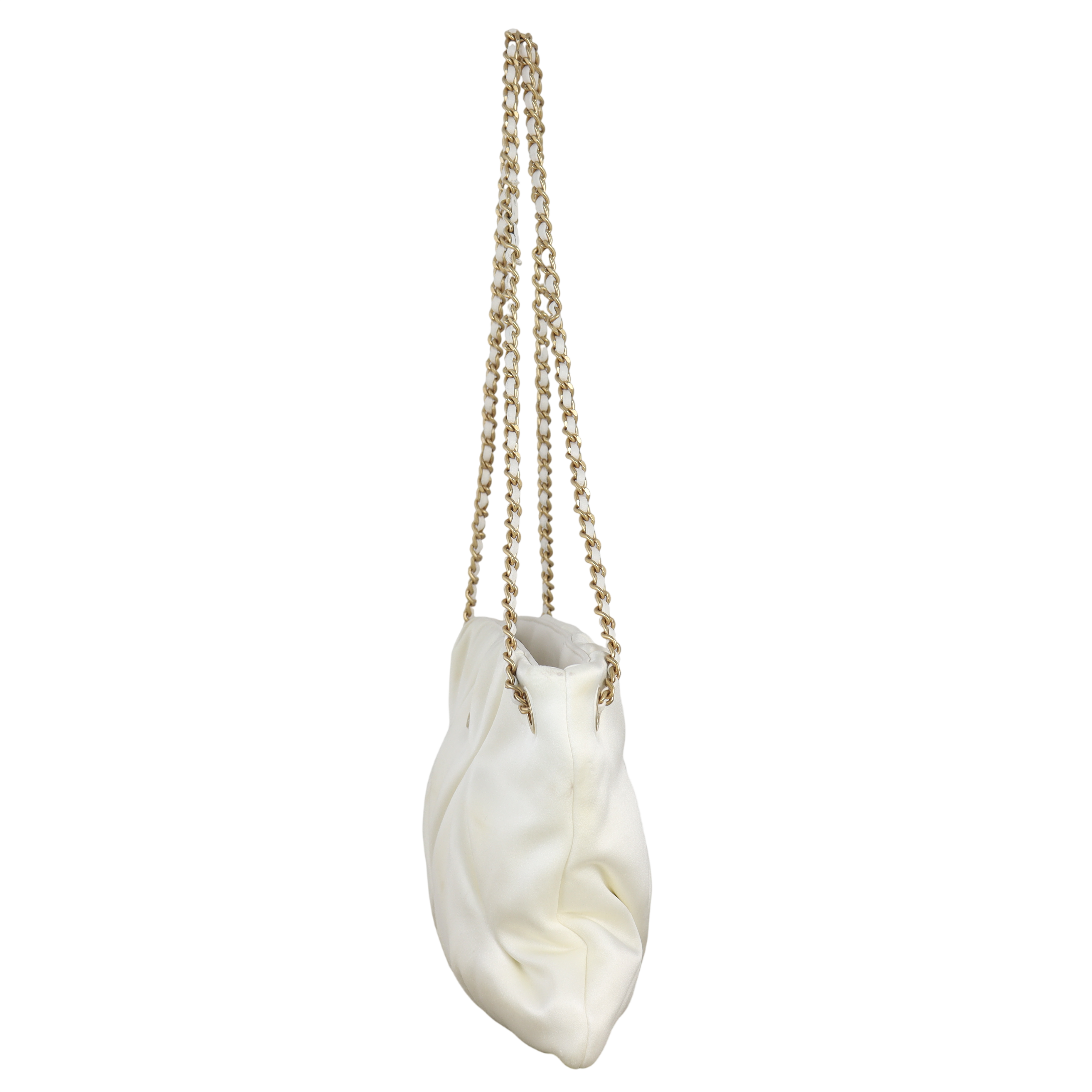 Chanel Satin Chain Pouch