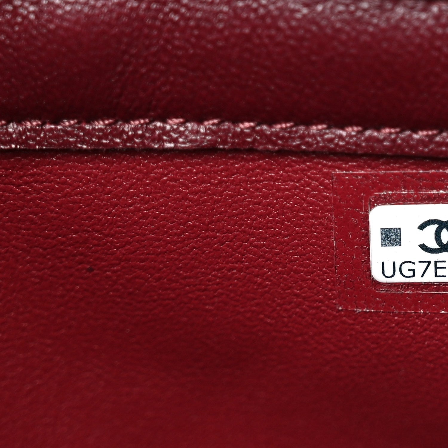 Shiny Calfskin Quilted Clutch With Strap Dark Burgundy