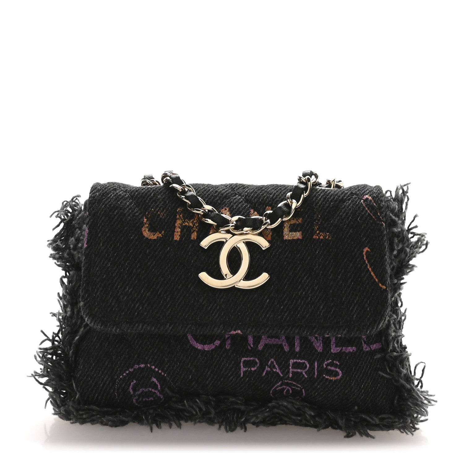 Denim Quilted Denim Mood Belt Bag Black Multicolor