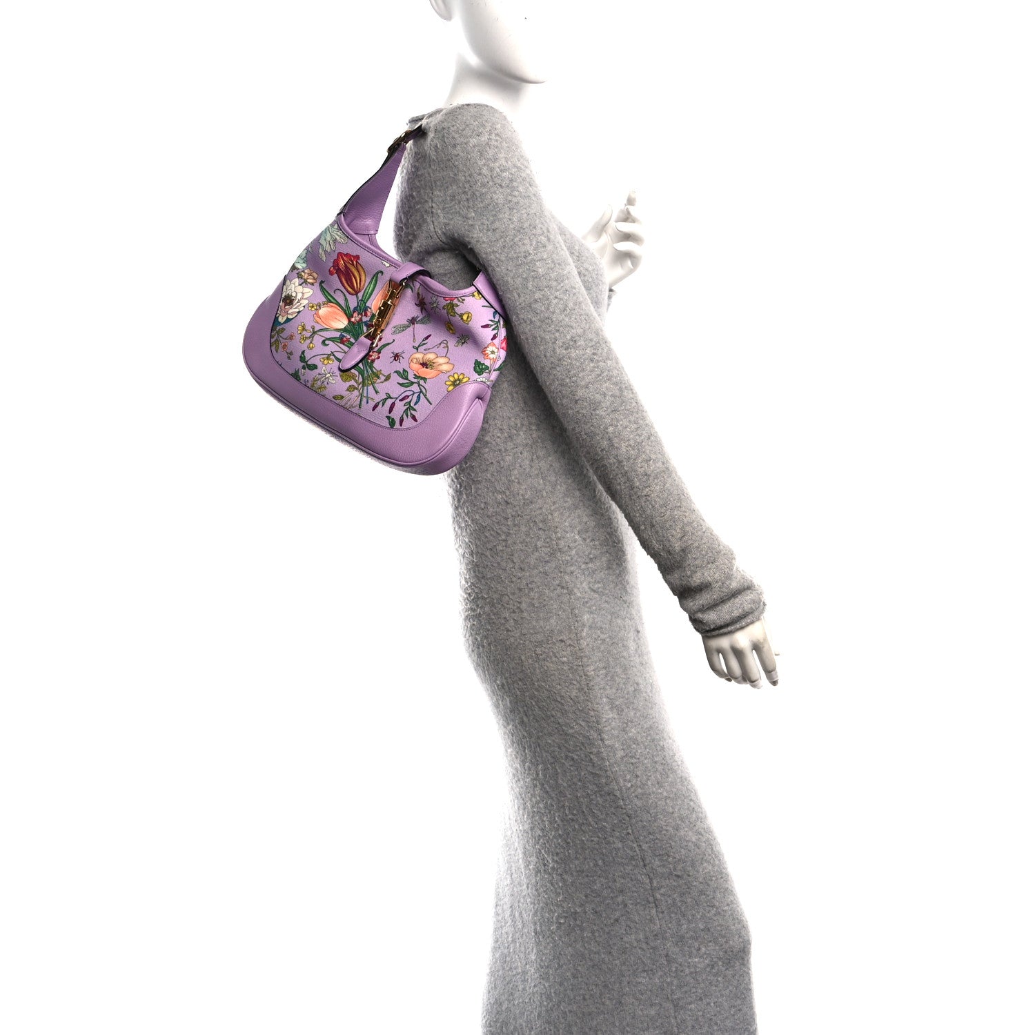 Canvas Flora Medium Jackie Hobo Lilac