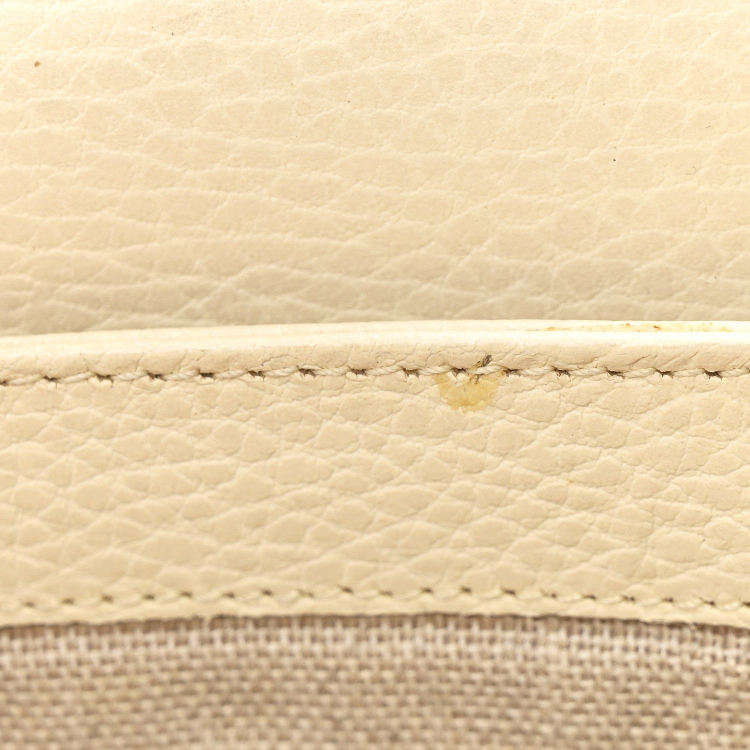 Dollar Calfskin Interlocking G Crossbody Bag Mystic White
